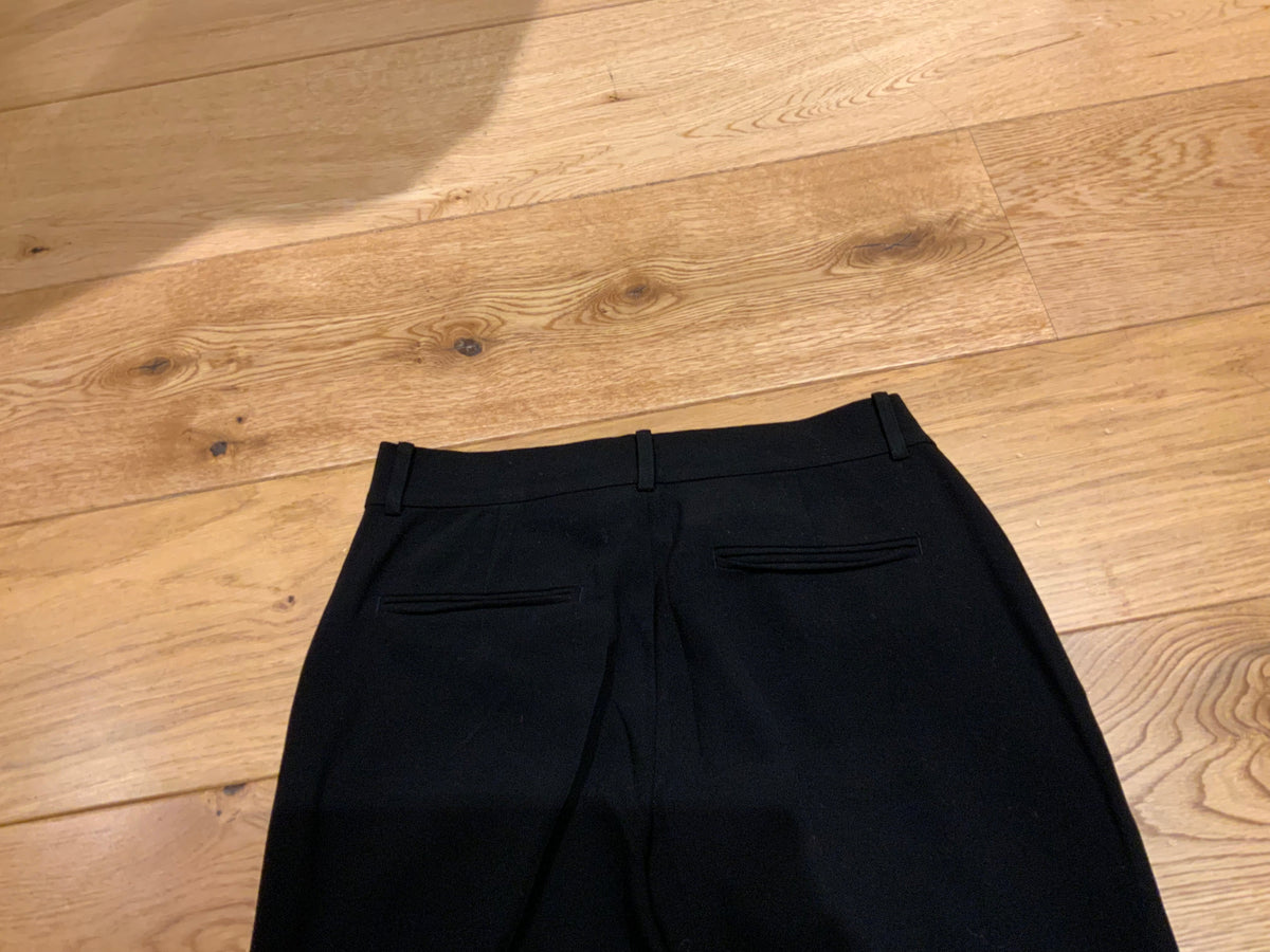 Ralph Lauren Black Roll Hem Office Black Pants Trousers Size US 2 UK 6 XS ladies