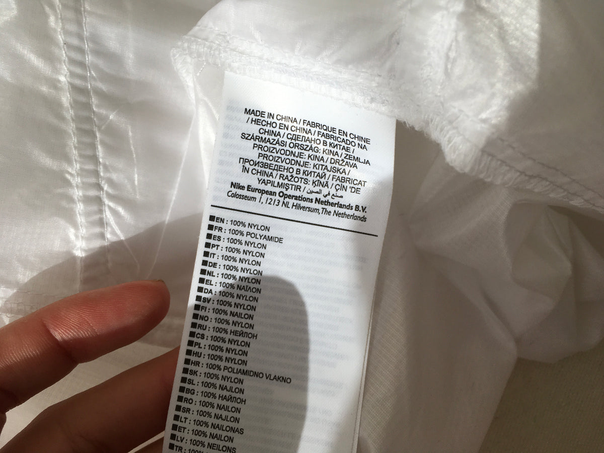 Nike Sportswear Jacket Transparent Packable Training White Lightweight Rain S ladies