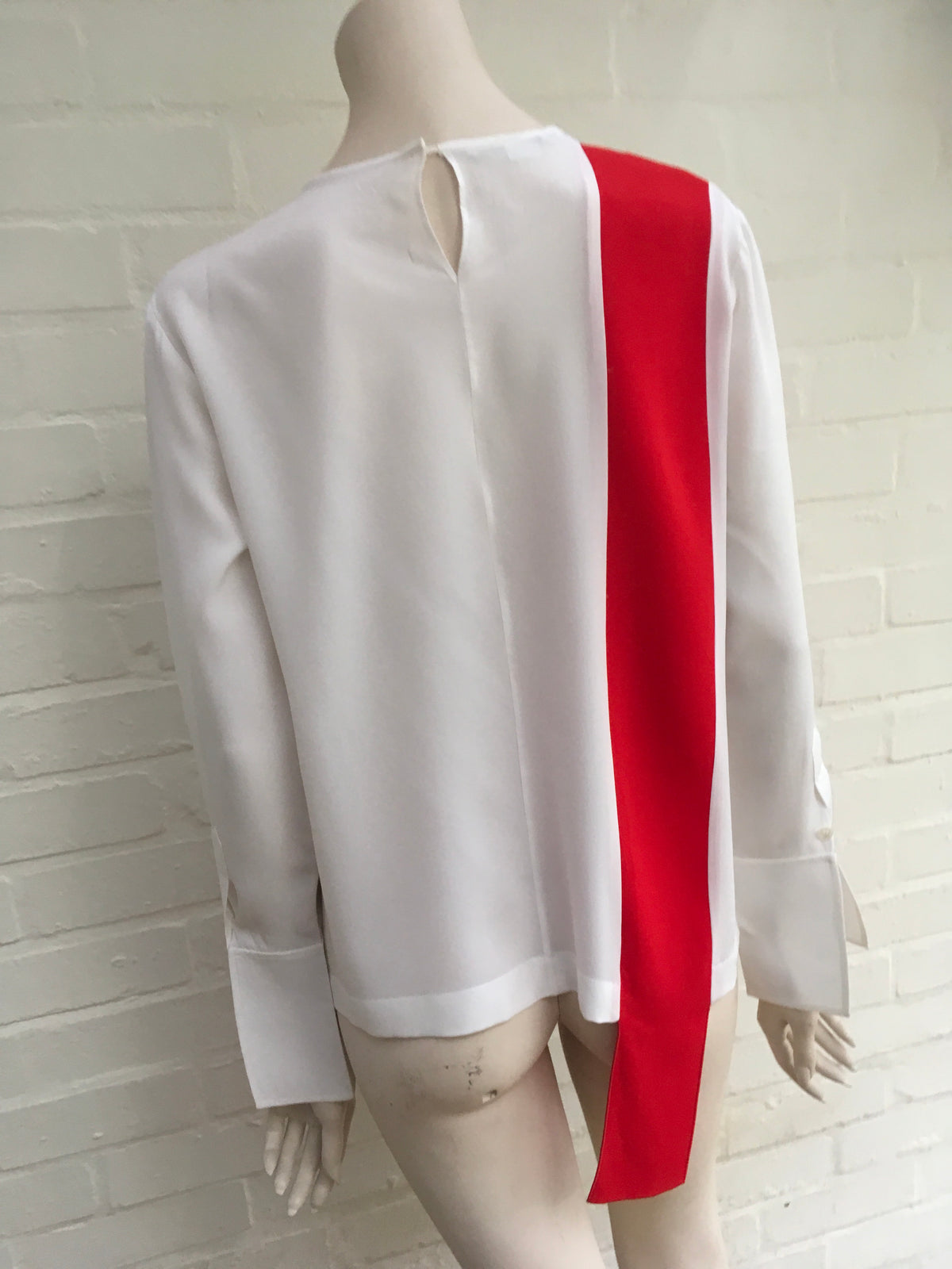 Stella McCartney Contrasting Silk Top 2018 Collection Ladies