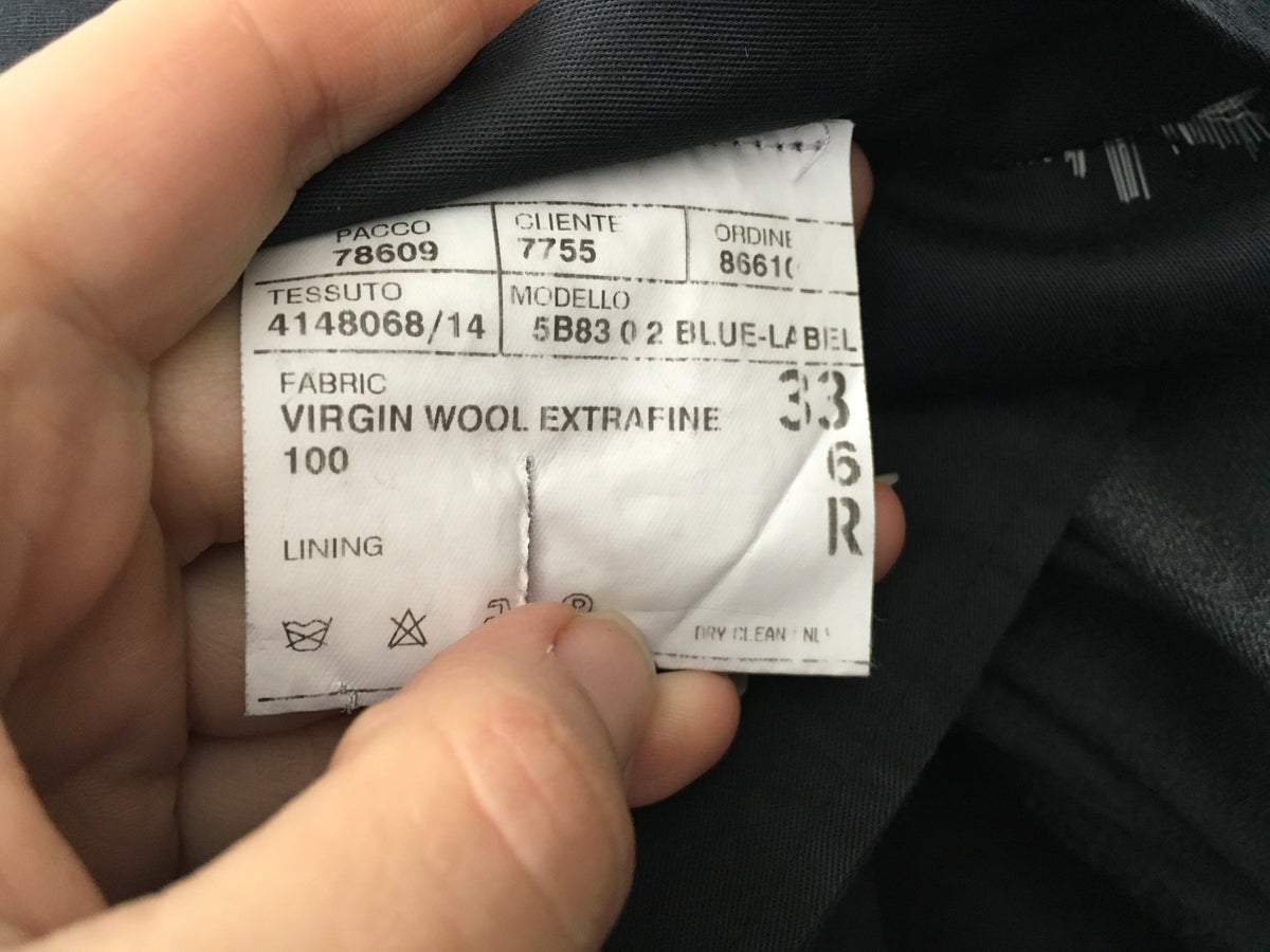 Ralph Lauren Polo Grey Virgin Wool Suit Trousers Pants Men