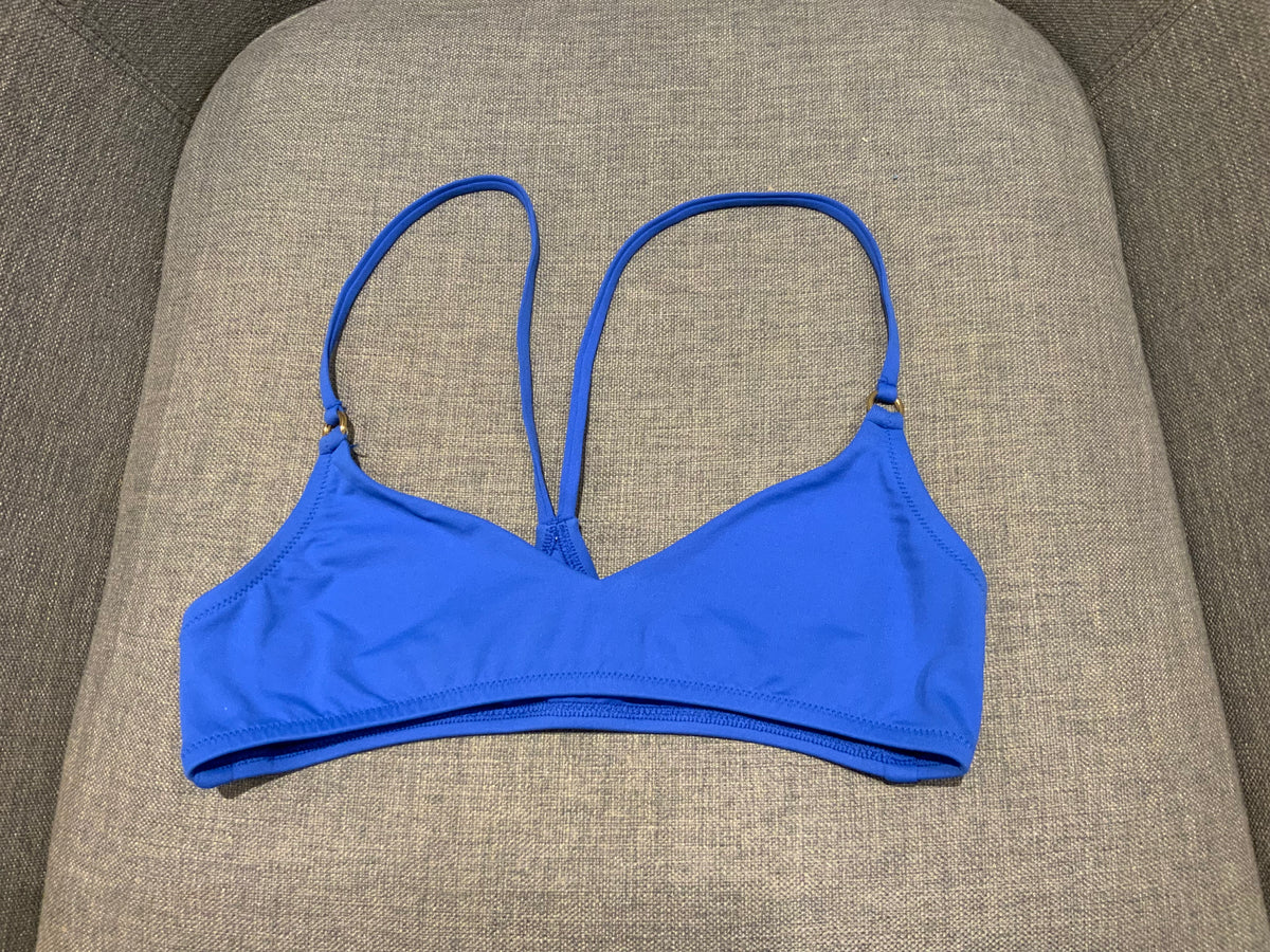 Melissa Odabash Vienna bikini top bra blue UK 8 US 4l ladies