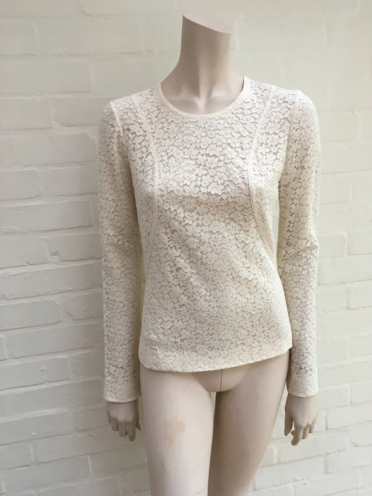 Chloé Chloe lace blouse shirt top Size F 38 UK 10 US 6 Ladies