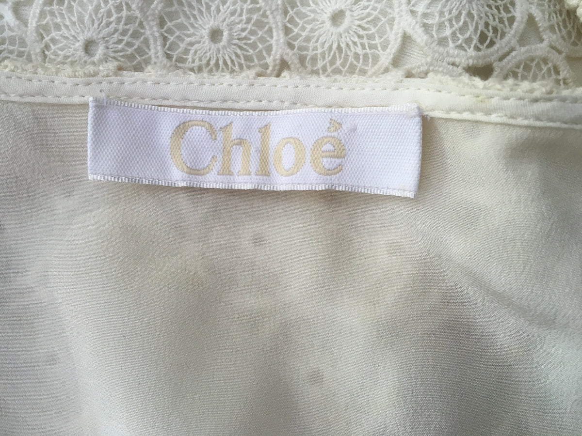 CHLOÉ Crocheted lace top Ladies
