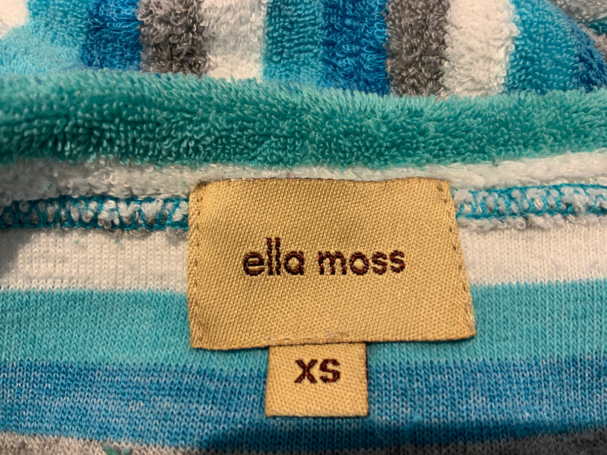Ella Moss Stripped Mini Beach Cover Up Summer Dress Size XS ladies