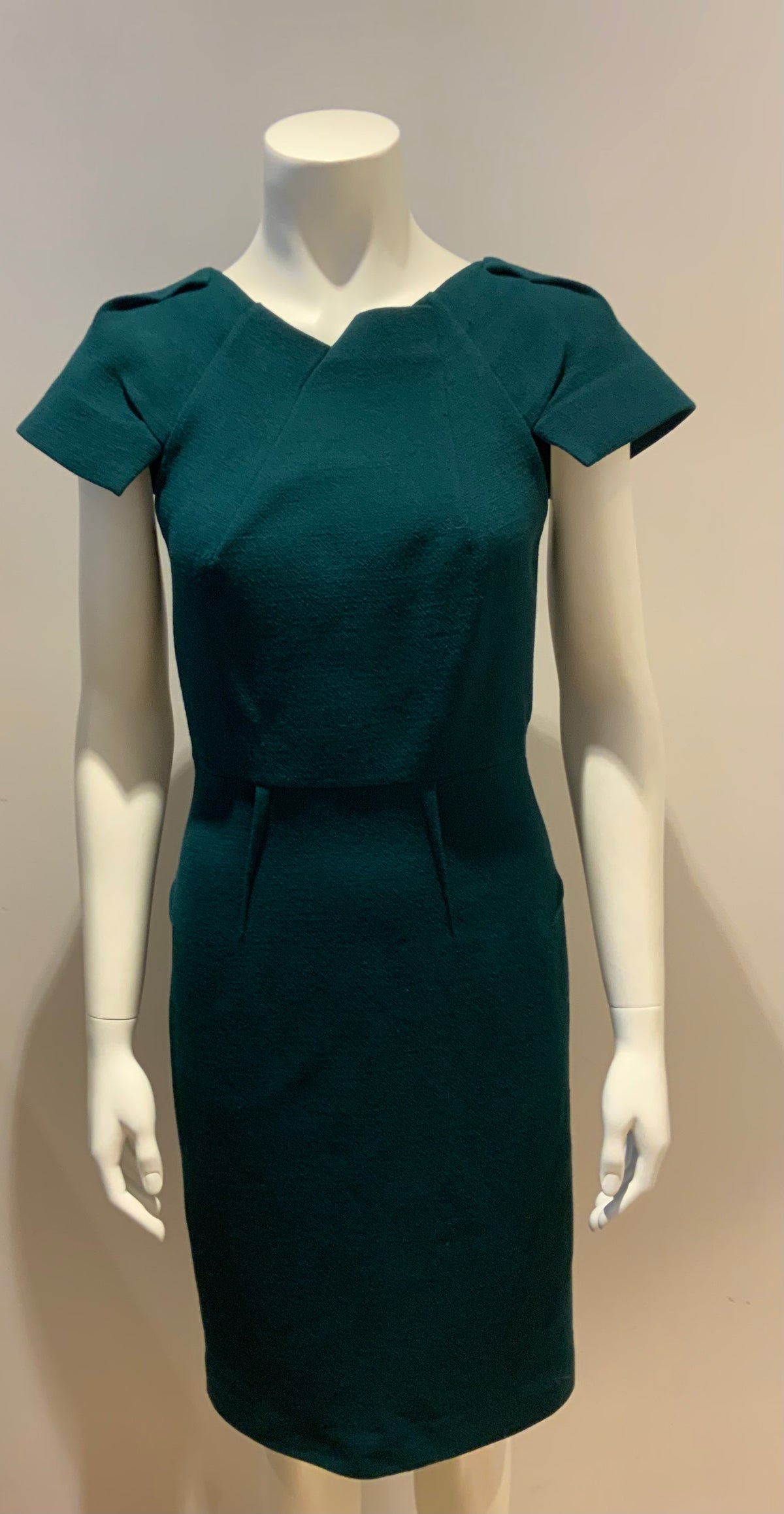Celebrities favorite gorgeous rm roland mouret scirocco origami teal dress UK 12 ladies