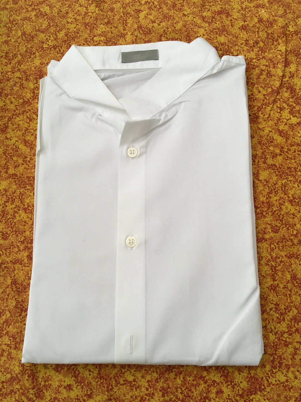 DIOR TUXEDO SHIRT LONG SLEEVE BUTTON-UP FRENCH CUFF 44 17 1/2" Men