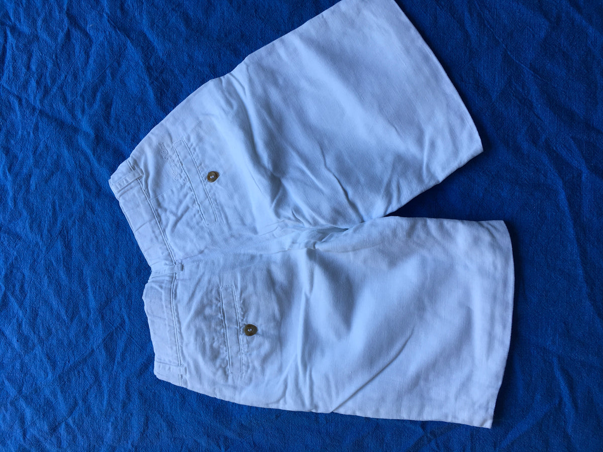 NECK & NECK KIDS Boys Children White Linen Bermuda Shorts 8-9 years 4 years Children