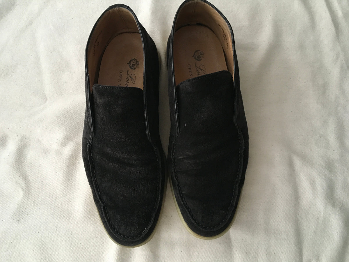Loro Piana Brown Suede Open Walk Ankle Boots Size 38 ladies