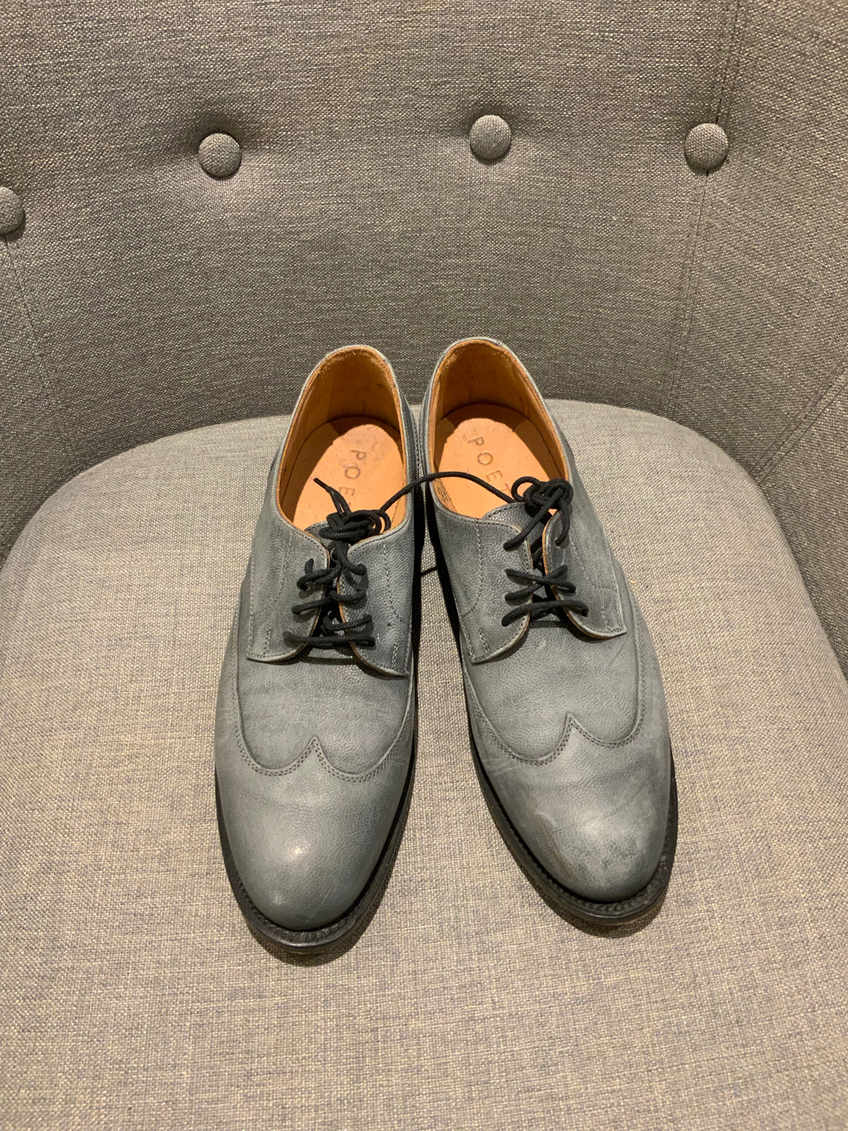 POETRY Made in England Leather Round-Toe Oxford Lace Up Shoes Size 39 US 9 UK 6 ladies