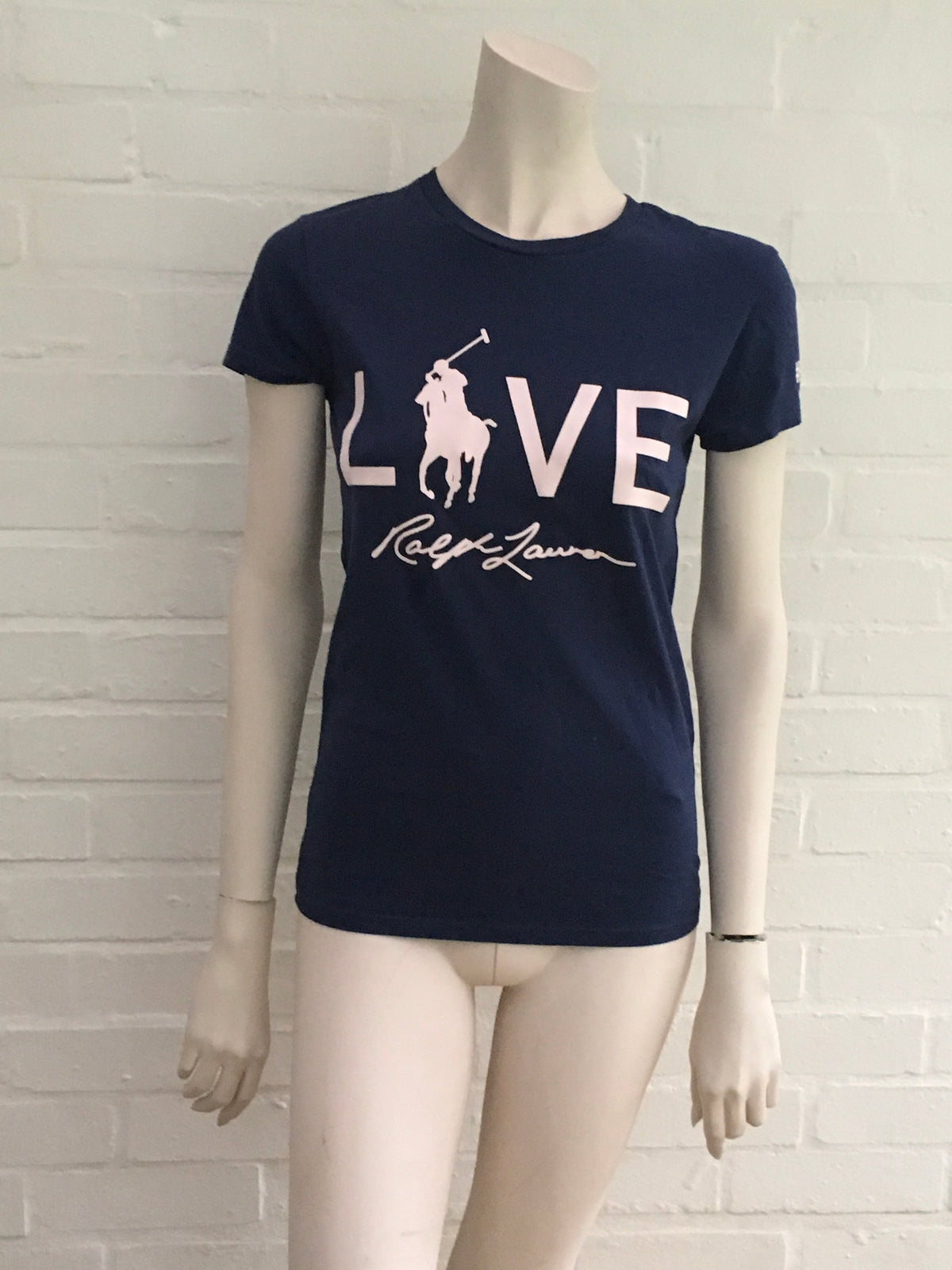 Ralph Lauren Pink Pony Love Graphic T-Shirt Ladies