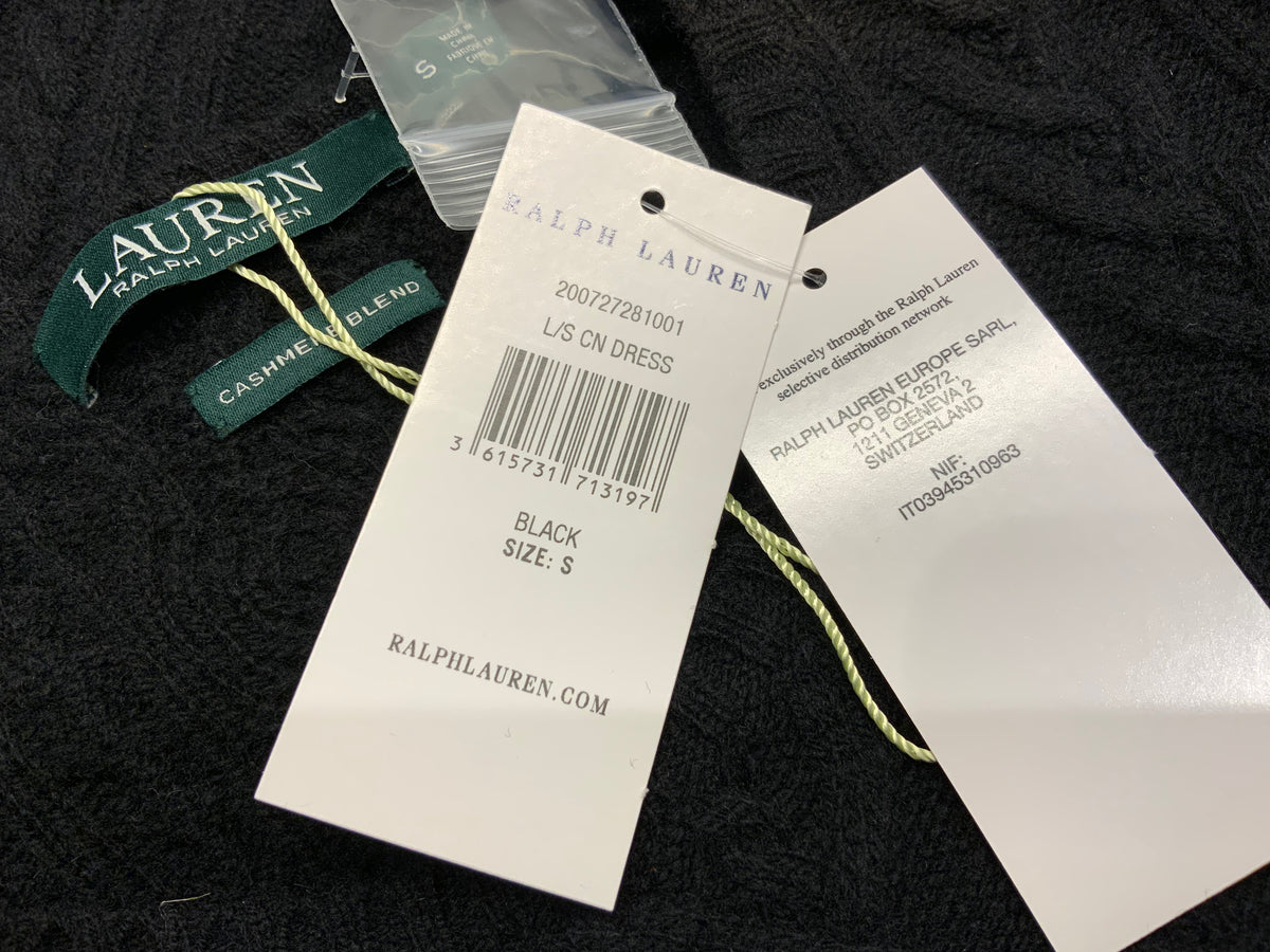 Lauren Ralph Lauren Cashmere Blend Knit Sweater Dress Size S small ladies