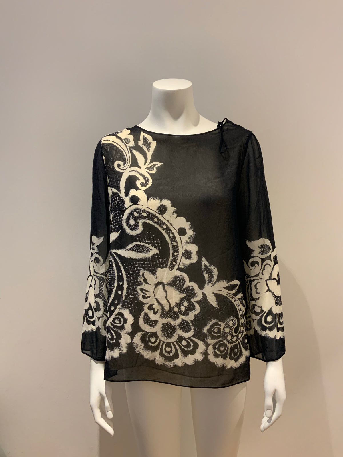 Fontana Couture Milano 1915 Silk Blouse Size I 40 US 4 UK 8 S small ladies