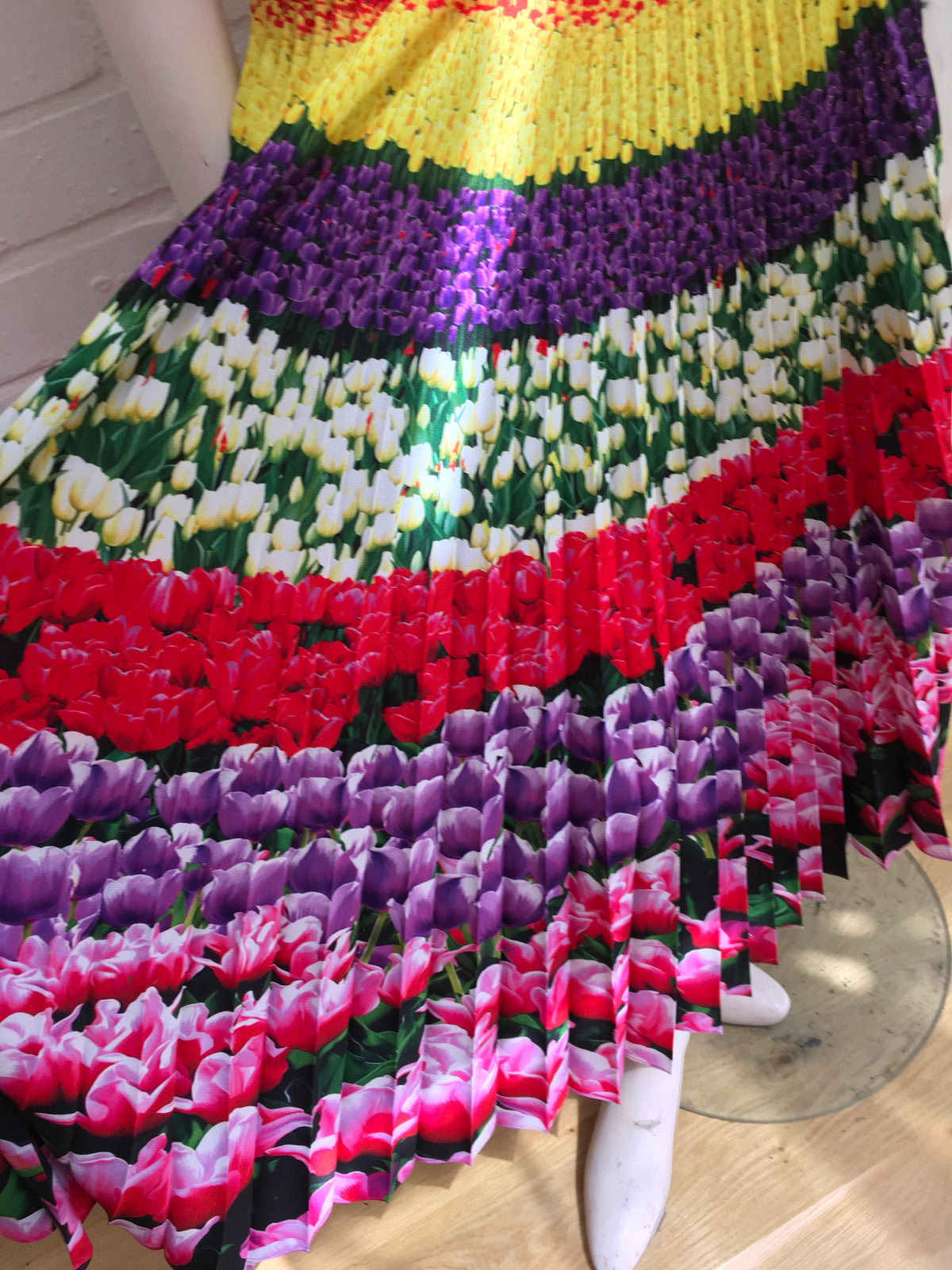 MARY KATRANTZOU Uni Pleated Floral-Print Crepe De Chine Midi Skirt 2019 Ladies