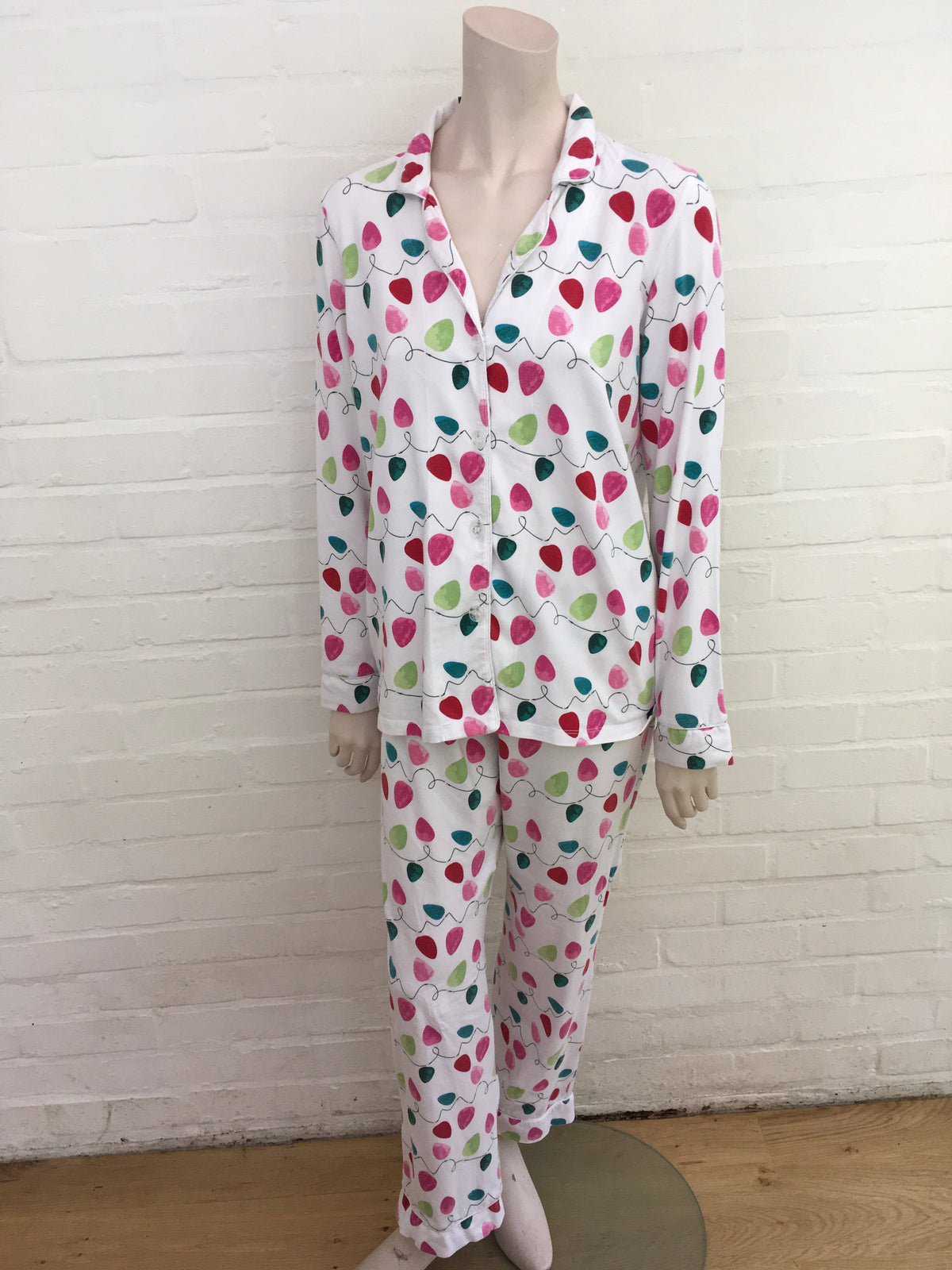 BEDHEAD STRING OF LIGHTS CLASSIC PAJAMA SET SIZE S Small ladies