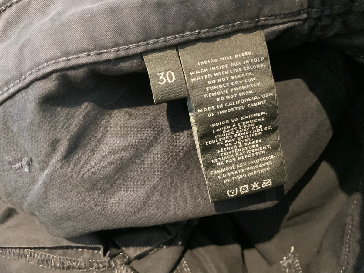 MOST WANTED J BRAND AMID RISE TAVI UTILITY JOGGERS - CHROME JEANS SIZE 30 ladies