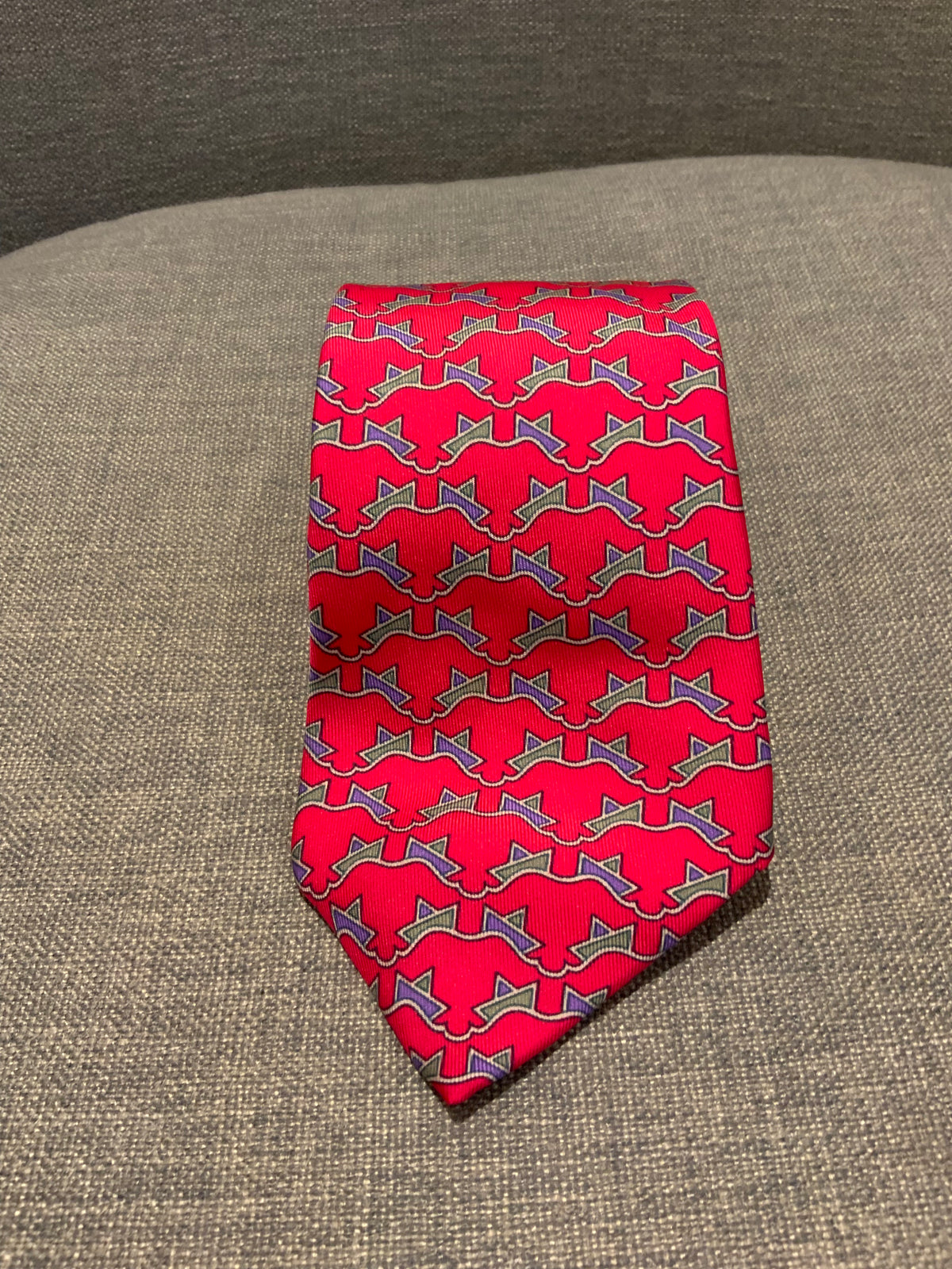 Hermès HERMES Paris Silk 7254 MA Men's 100% Silk Necktie FRANCE Luxury BOATS men