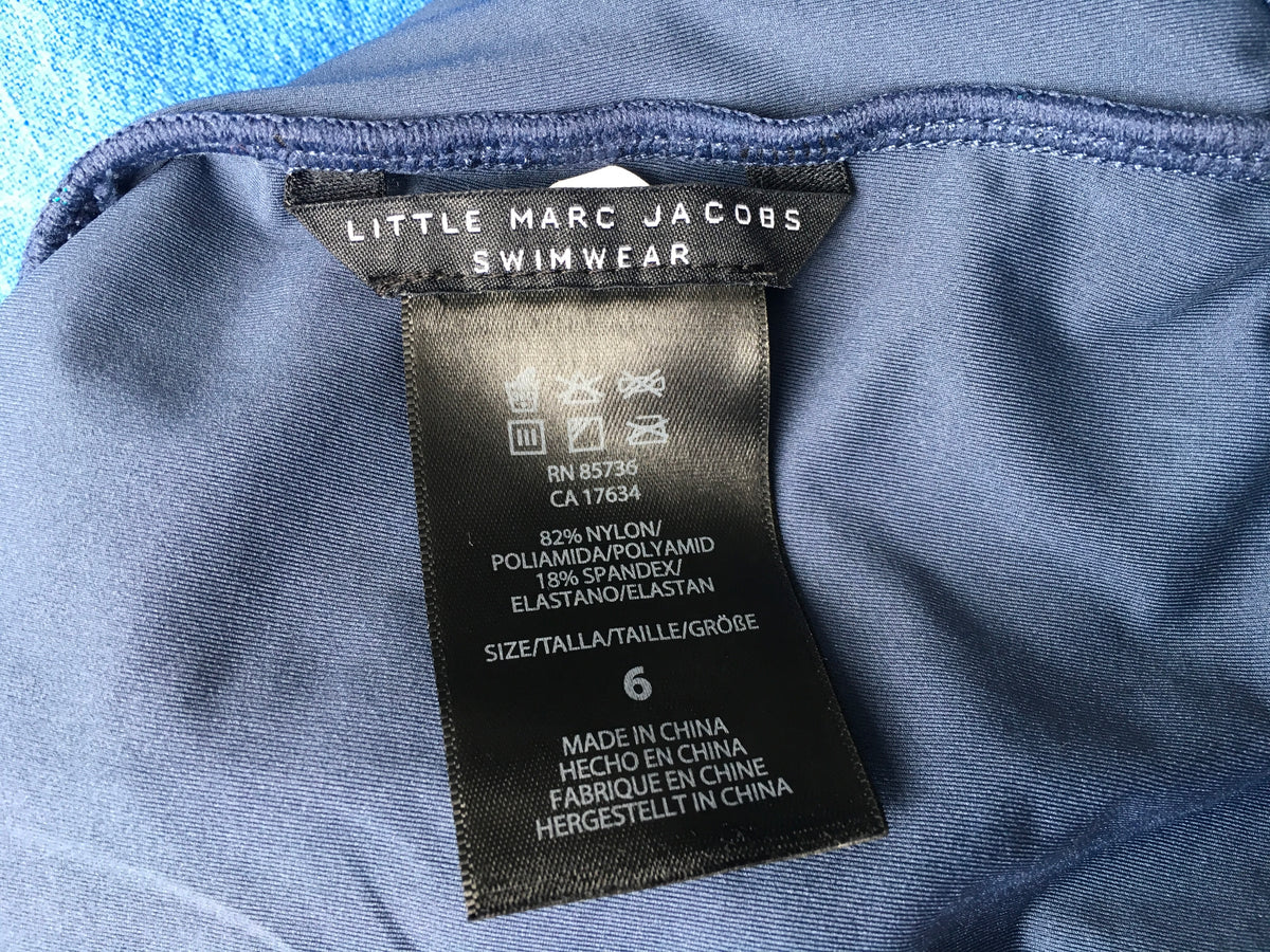 Little Marc Jacobs Striped One-Piece Swimsuit Swimwear Size 6 Year Old Children
