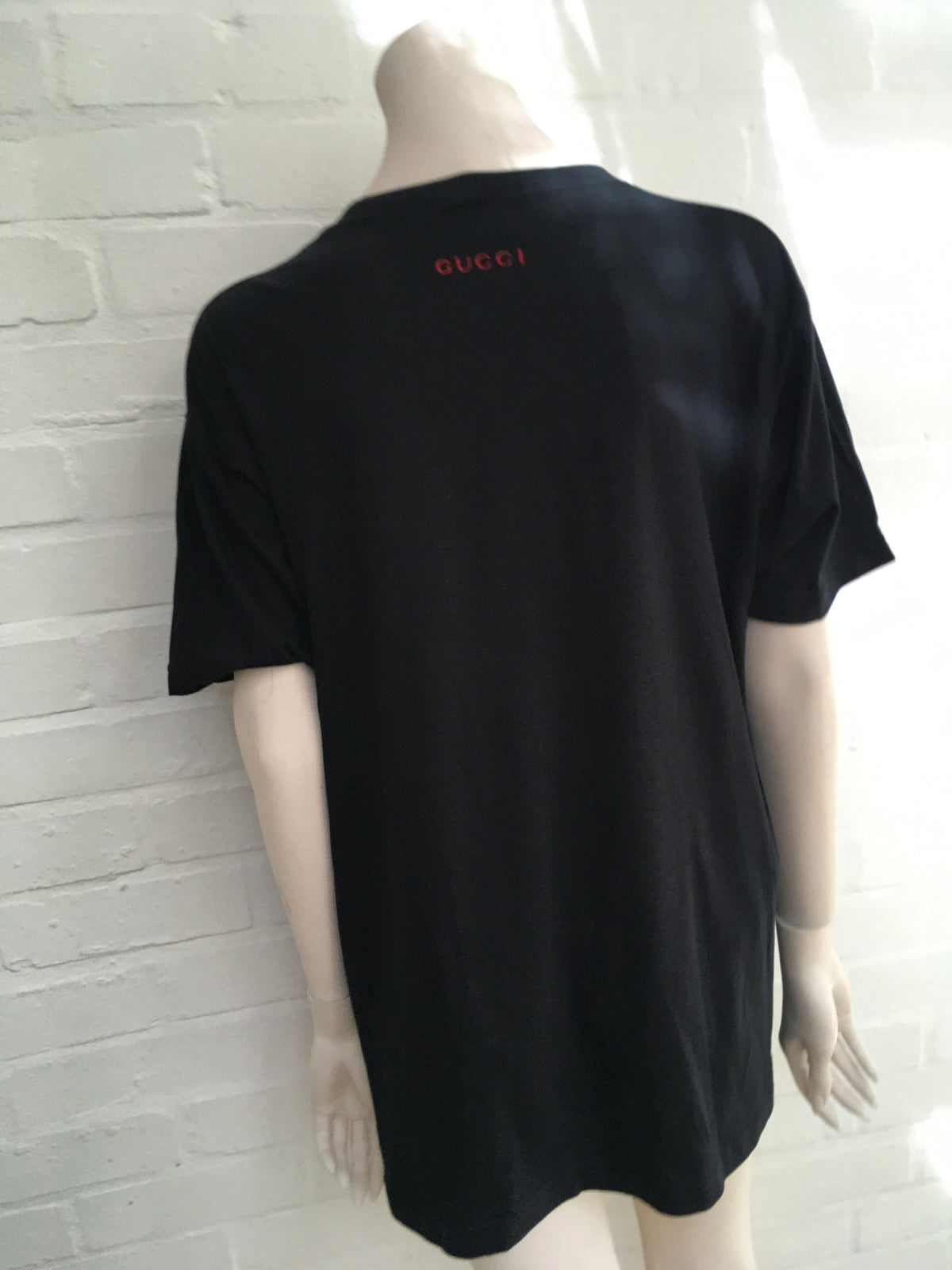 Gucci 2020 Oversized T-shirt with feline print Sequins Embellished Size XS ladies