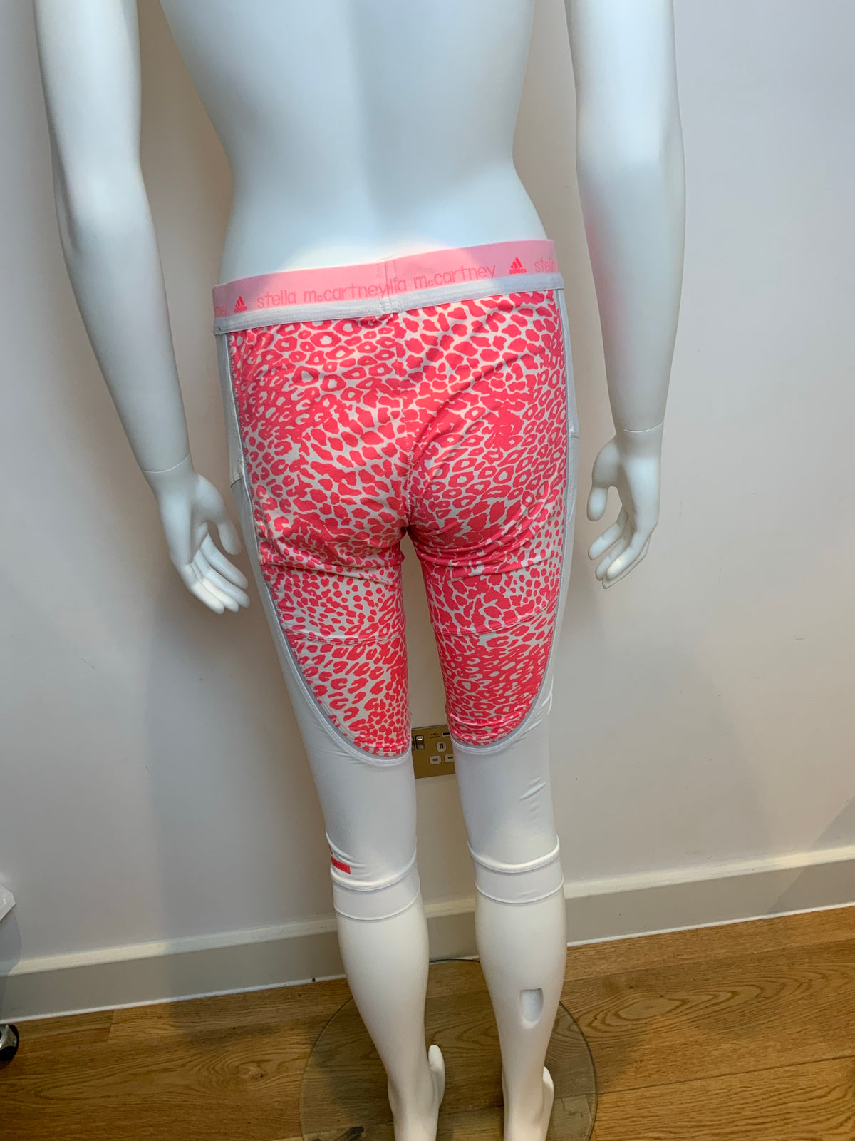 STELLA MCCARTNEY For ADIDAS animal print fun stretch cropped legging M medium ladies