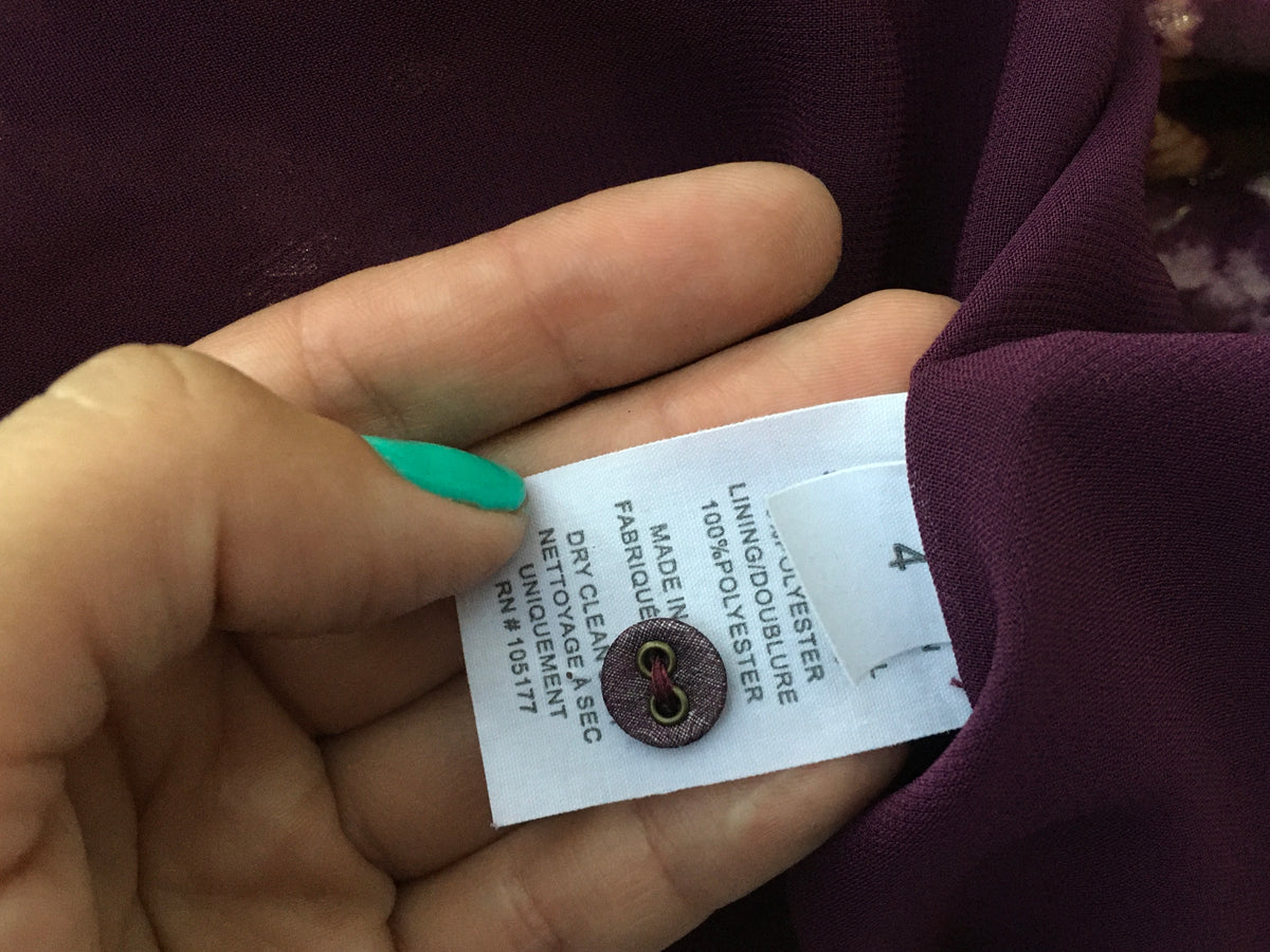 Ulla Johnson Aurelie Fil CoupÉ Midi Dress In Purple Size UK 8 US 4 ladies