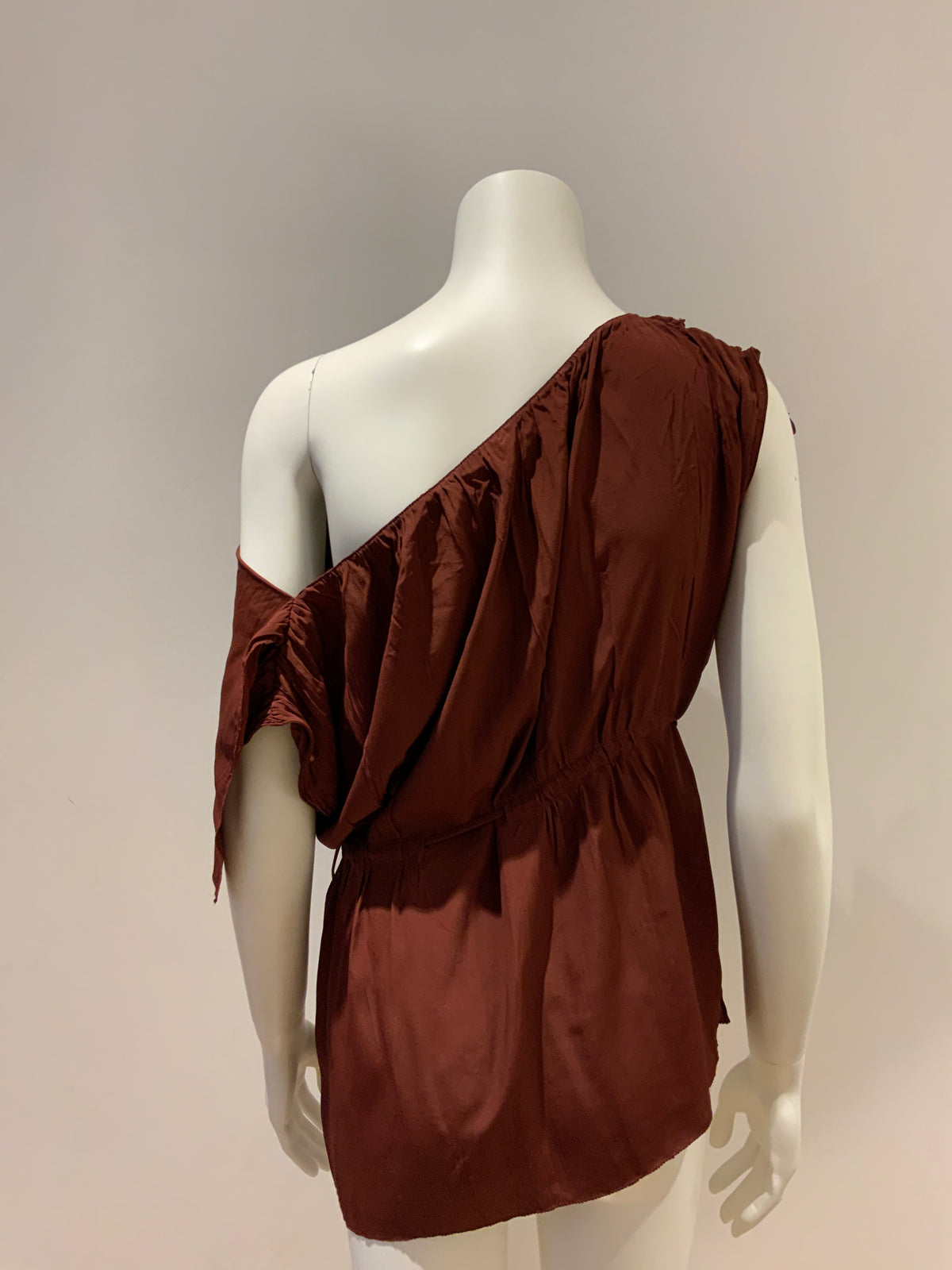 MARNI Silk Blend Brown Top Blouse Size 38 US 2 UK 6 XS ladies