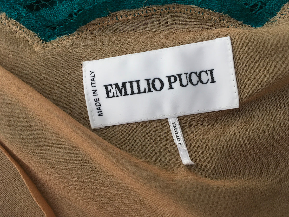 Emilio Pucci MOST WANTED Lace One Shoulder Mini Dress Ladies