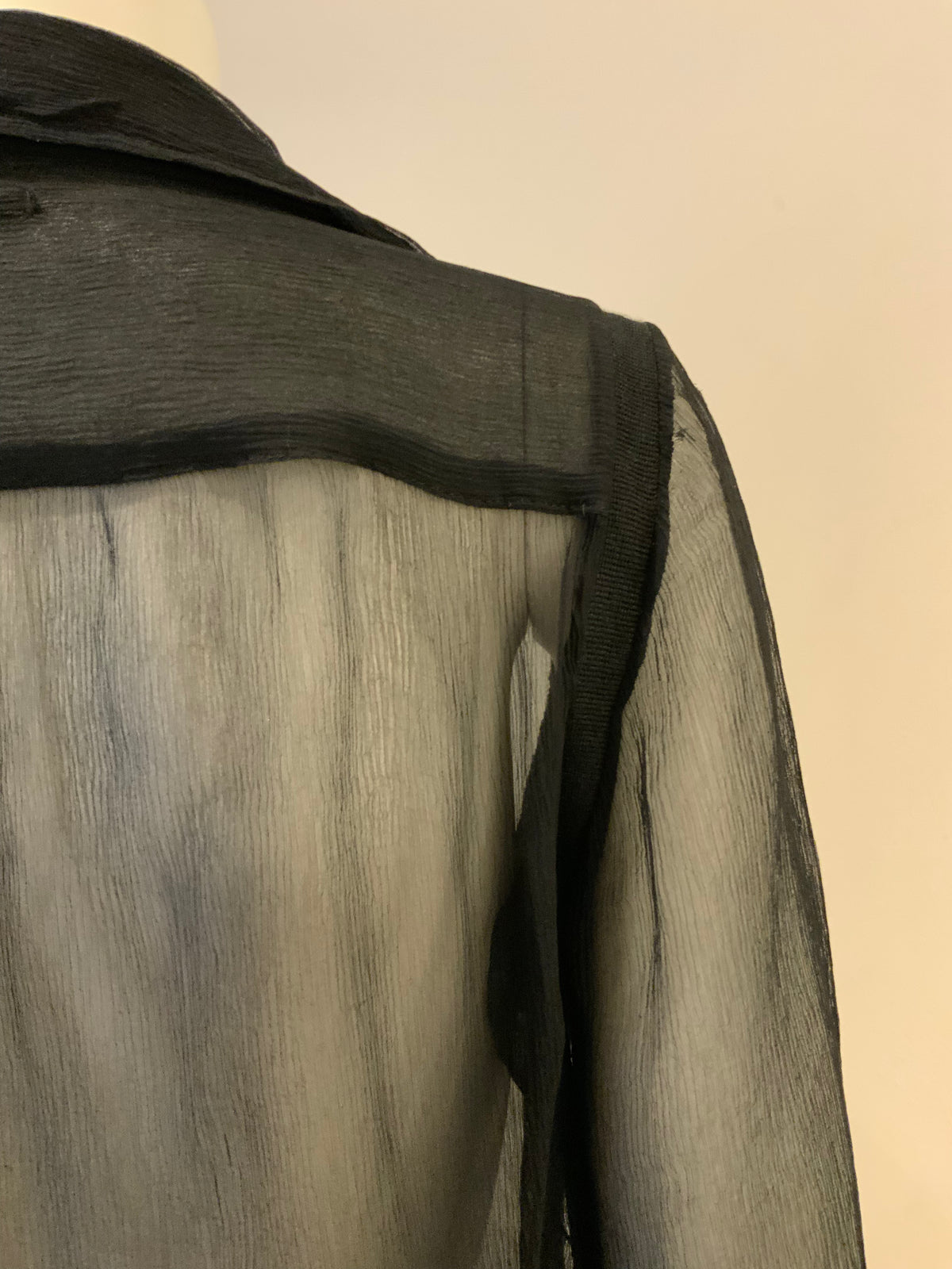 Jean Paul GAULTIER Rare1990's sheer silk shirt Size M medium ladies