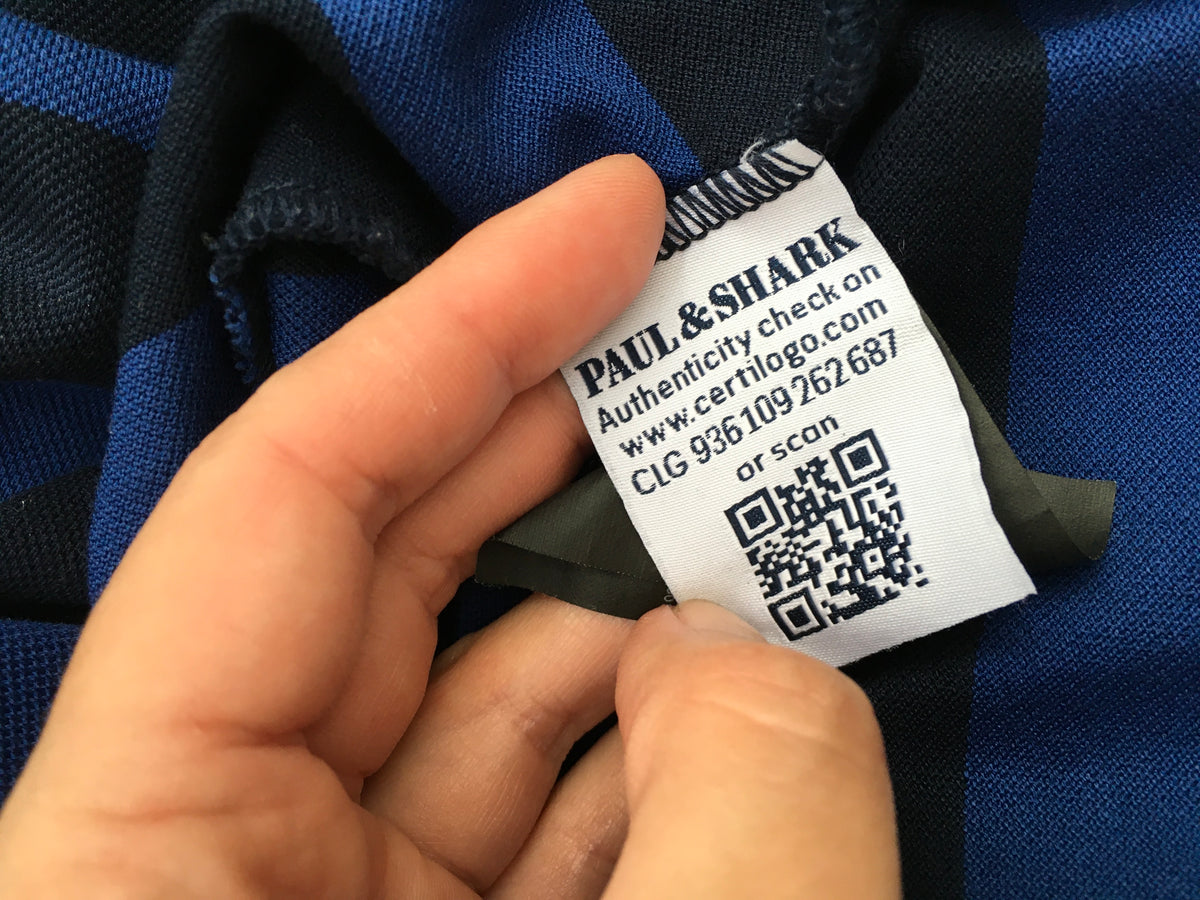Paul & Shark Regular Fit Blue Striped Polo T shirt Size 3XL men