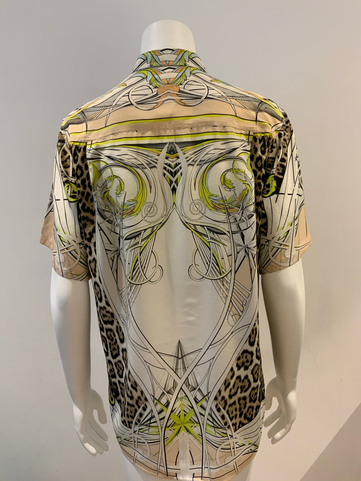 ROBERTO CAVALLI Animal Print Shirt Blouse top Size I 40 small ladies