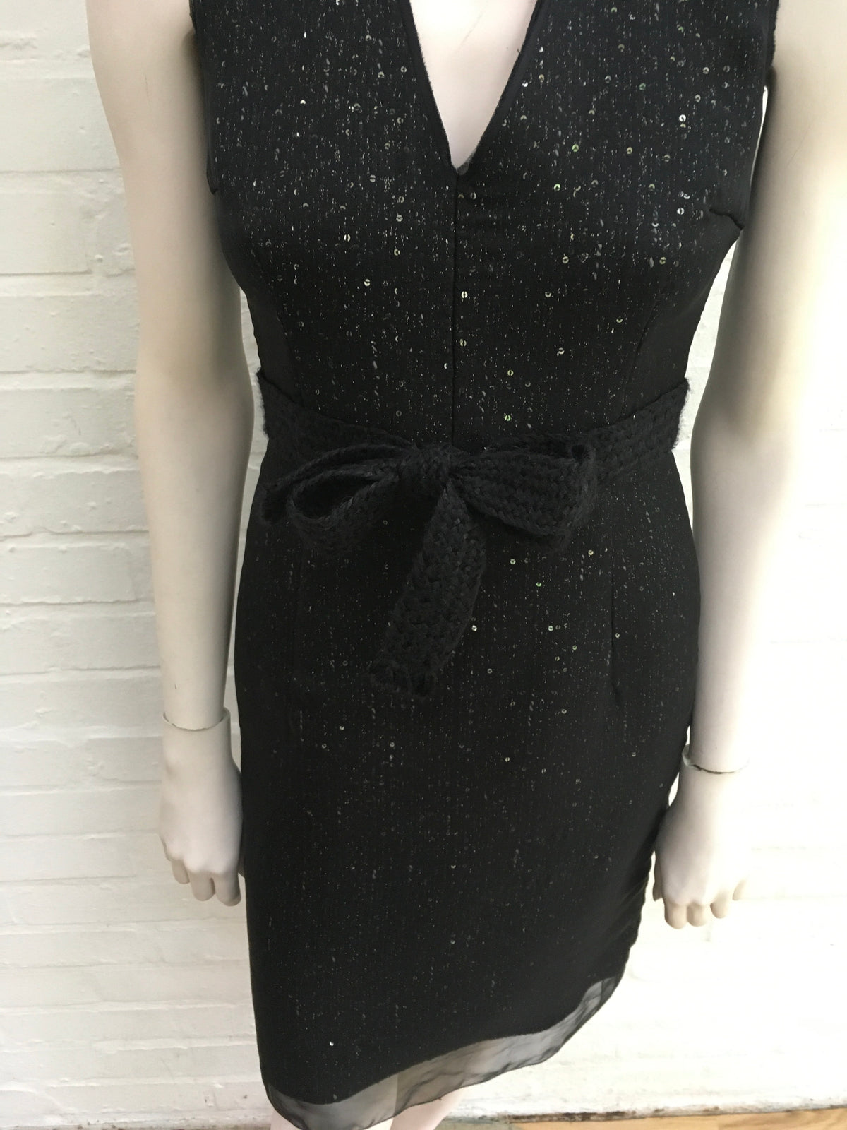 Giambattista Valli RUNAWAY Wool Sequins Shift Dress Size I 38 XXS Ladies