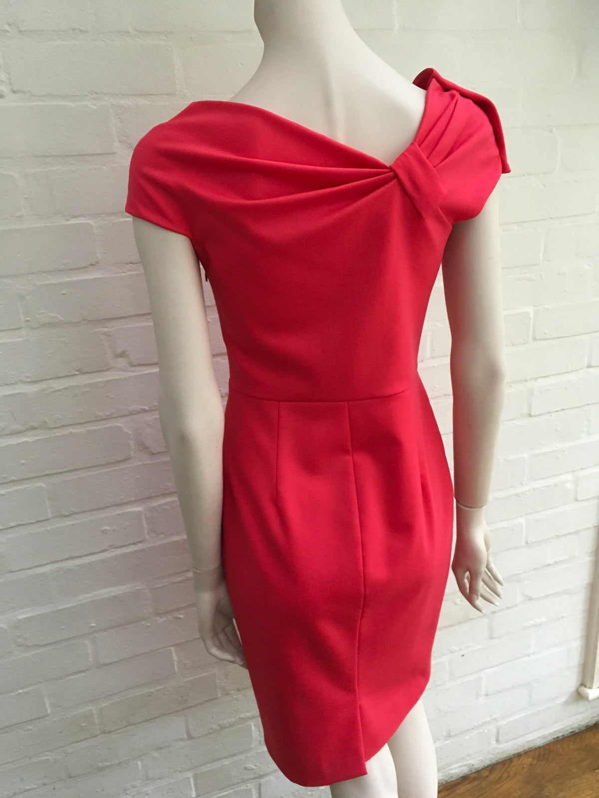 Valentino Wool Pink Techno Couture Bow SO ELEGANT Dress Ladies