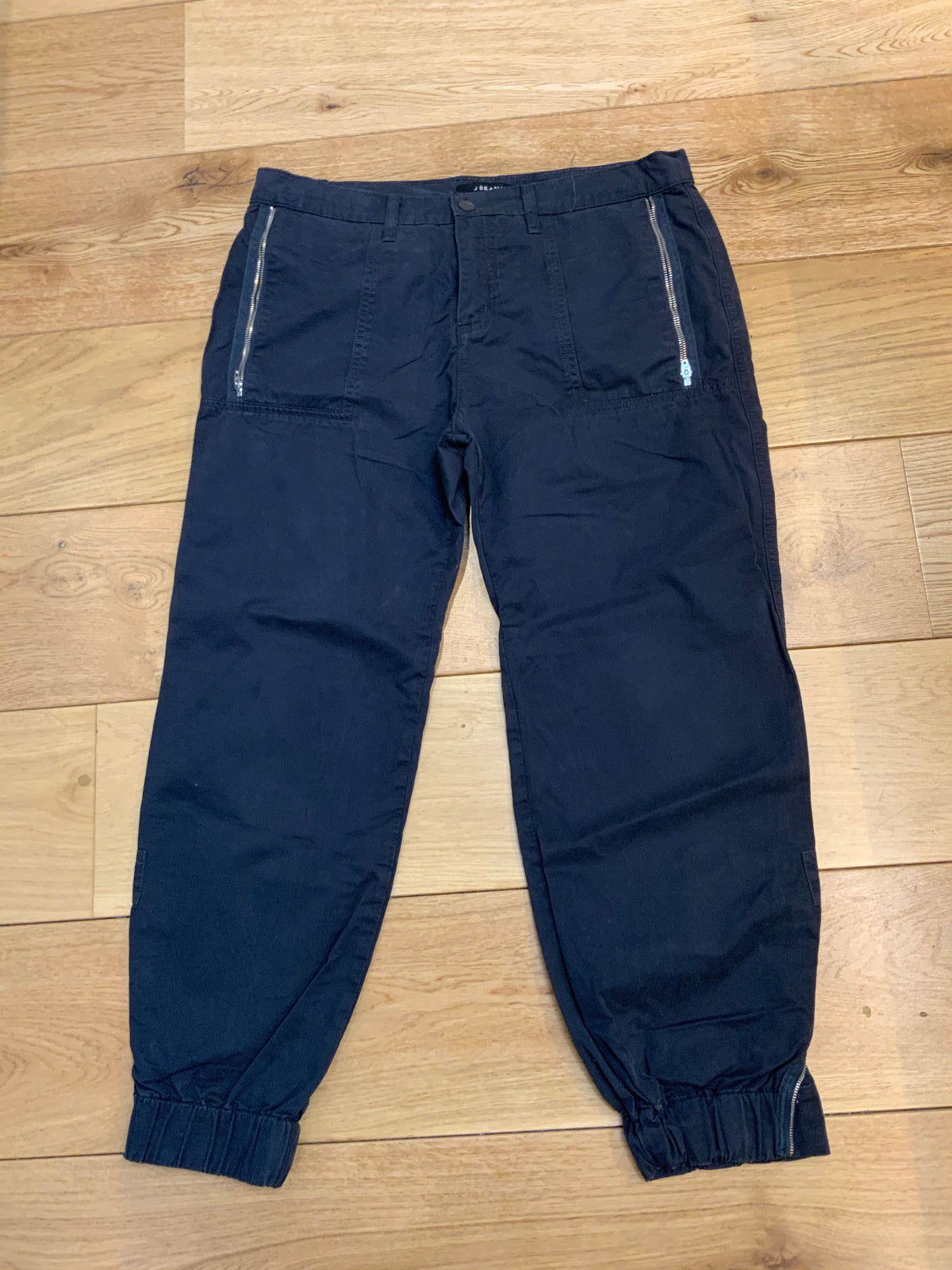 MOST WANTED J BRAND AMID RISE TAVI UTILITY JOGGERS - CHROME JEANS SIZE 30 ladies