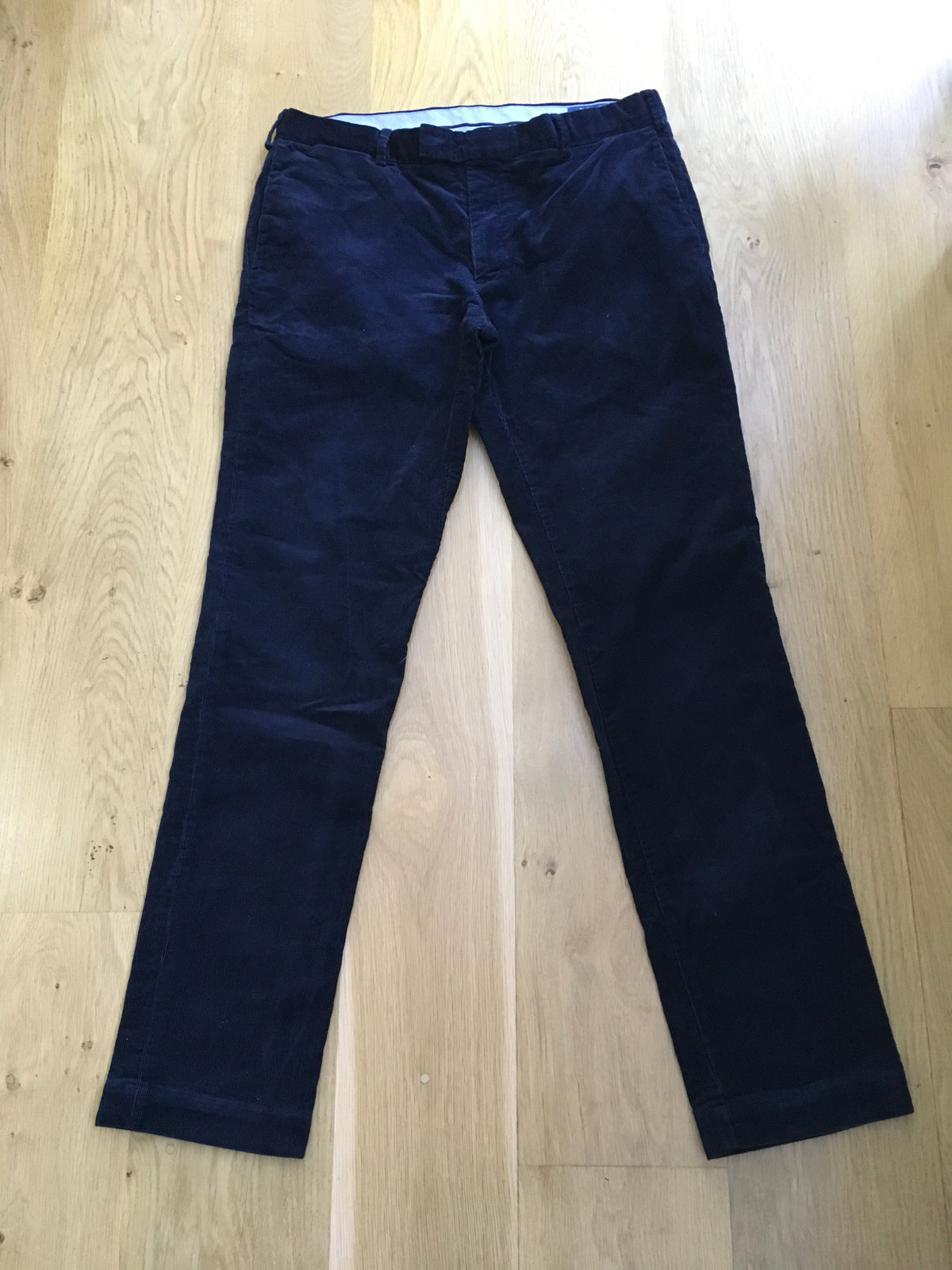 Ralph Lauren Polo Men's Navy Stretch Slim Fit Corduroy Pants Trousers men