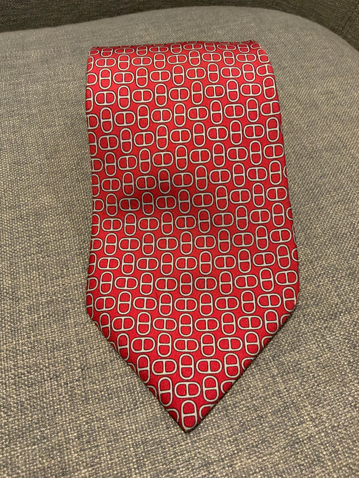 Hermès HERMES Paris Silk Pint Geometric Print Tie 5160 HA 100% AUTHENTIC Men