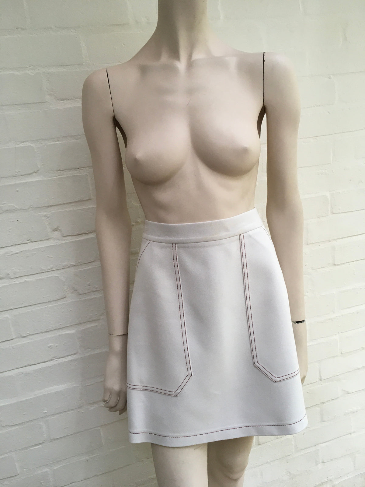 Topshop White Mini Skirt UK 14 US 10 EU 42 ladies
