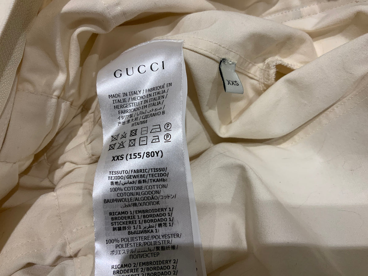 GUCCI 2021 LOGO PRINTED BOILER SUIT JUMPSUIT SIZE XXS LADIES