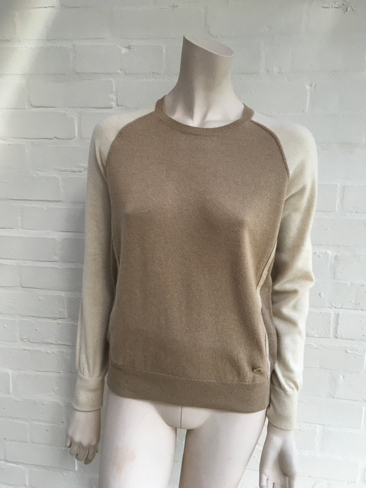Loro Piana Ladies BABY CASHMERE Colorblock Jumper Sweater Pullover I 38 XS ladies