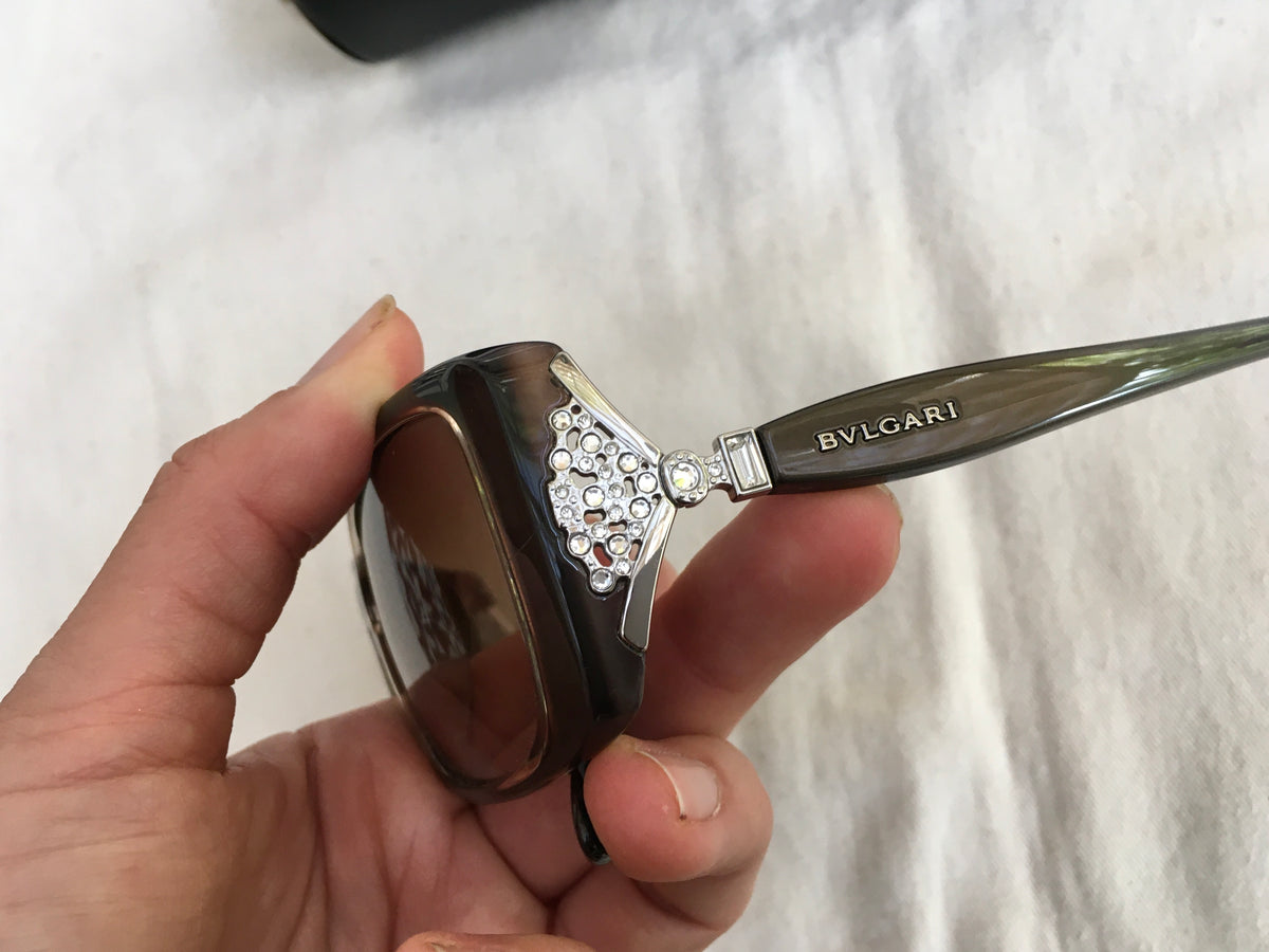 BVLGARI SWAROVSKI CRYSTAL BV 8099B 55 986/13 SUNGLASSES ladies