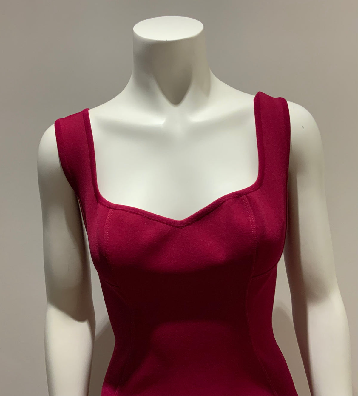 Azzedine Alaïa Alaia Bodycon ete 91 Burgundy Dress F 42 UK 14 US 10 ladies