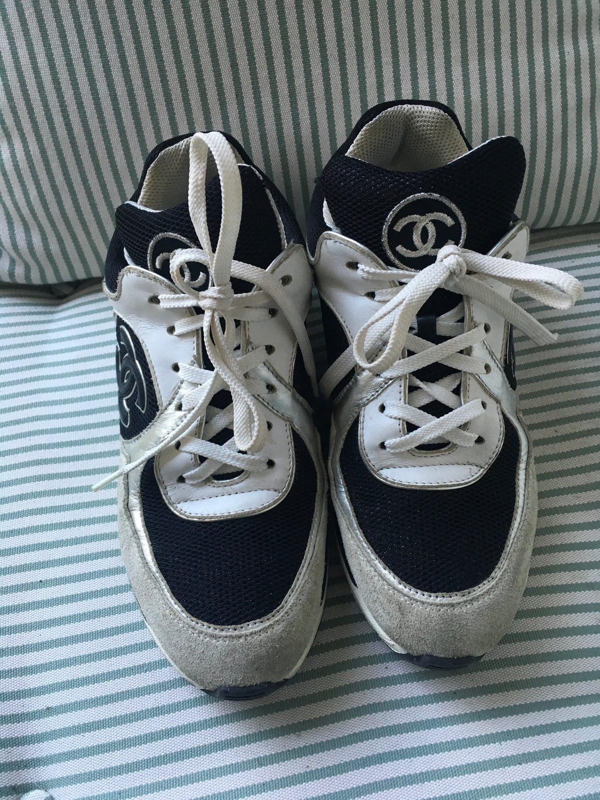 CHANEL CC Low-Top Sneakers Trainers Shoes Ladies