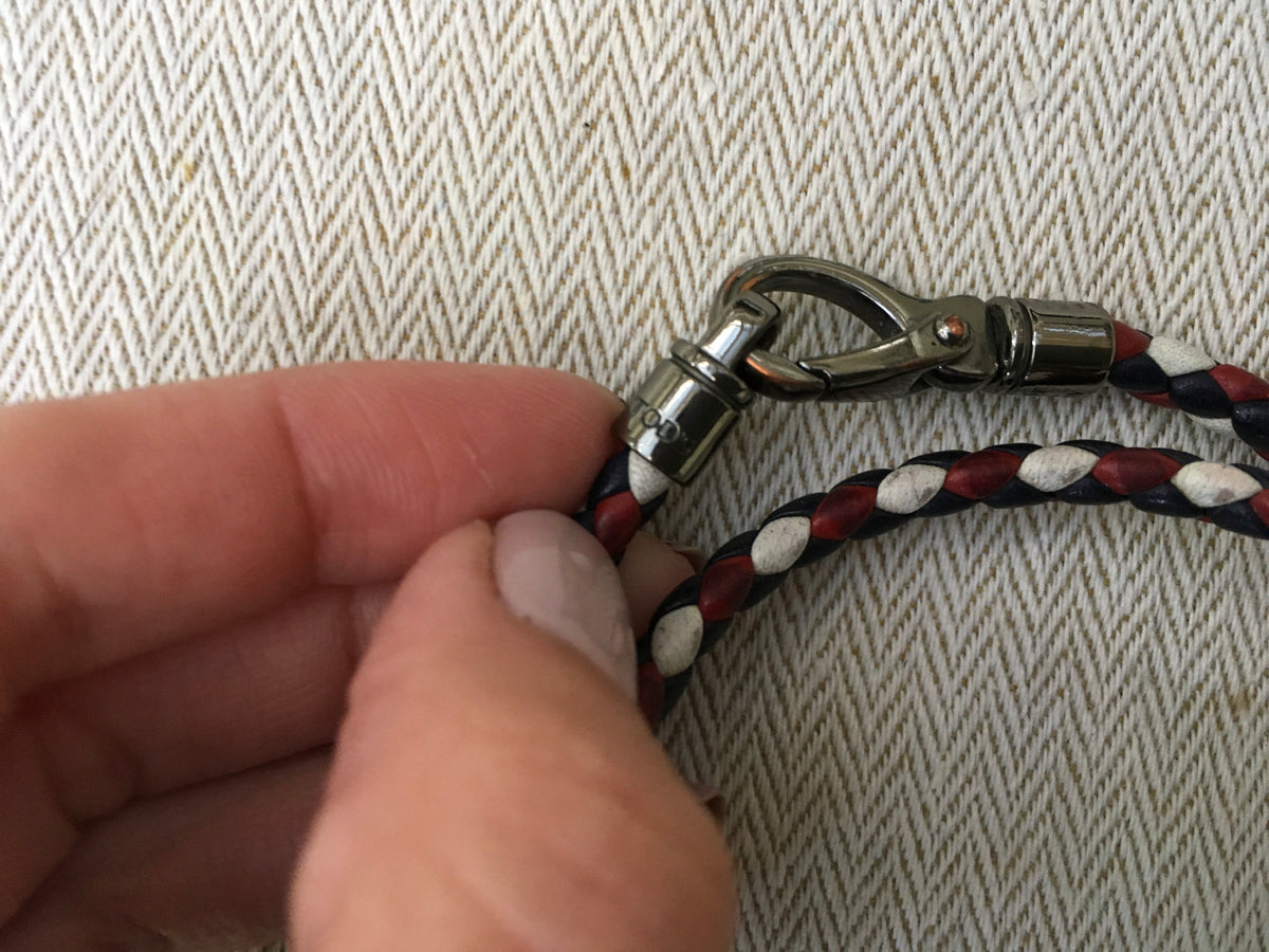 Tod’s Euro 2016 Men's limited-edition woven leather wrap bracelets Men