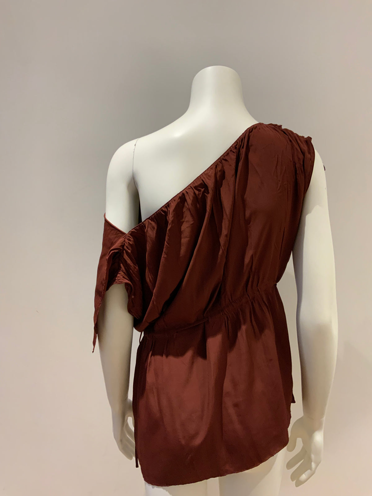 MARNI Silk Blend Brown Top Blouse Size 38 US 2 UK 6 XS ladies