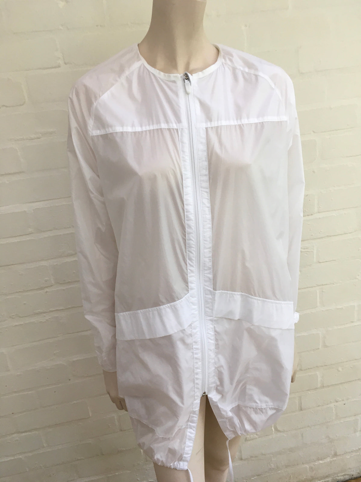 Nike Sportswear Jacket Transparent Packable Training White Lightweight Rain S ladies