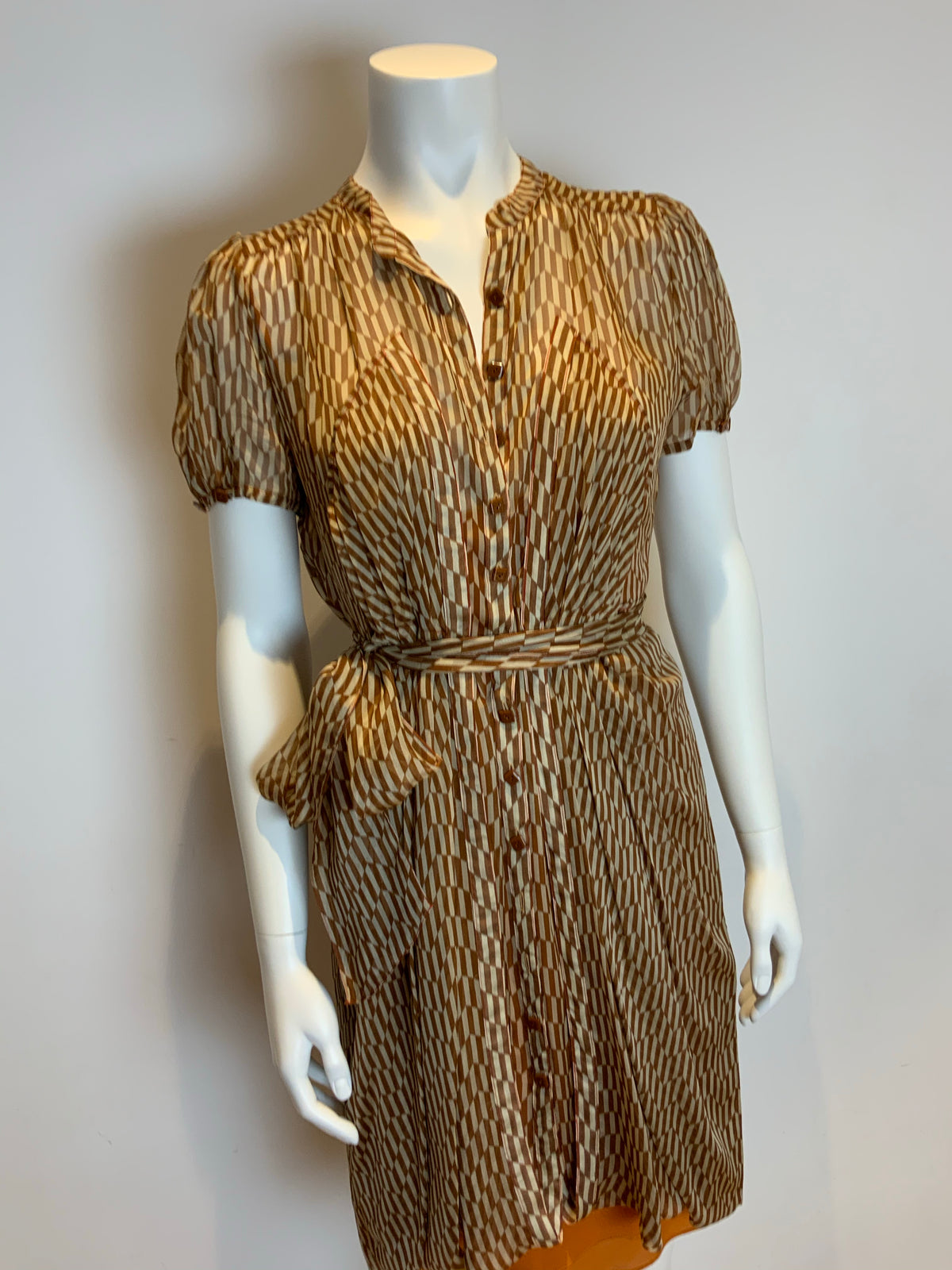 JASMINE DI MILO RUNAWAY PRINTED SILK DRESS UK 14 US 10 EU 42 ladies