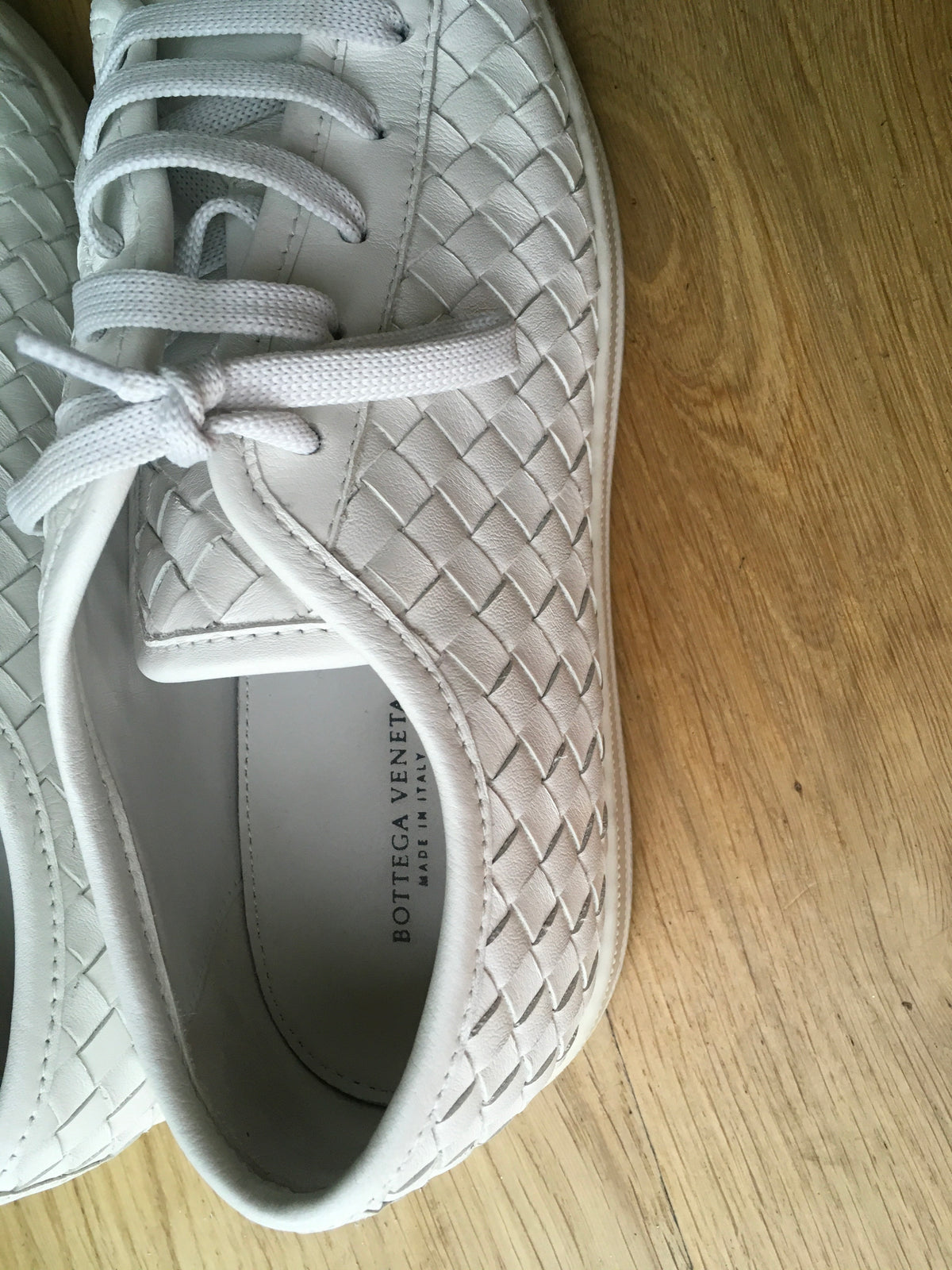 Bottega Veneta Intrecciato leather sneakers trainers Size 37 US 7 UK 4 €928 ladies