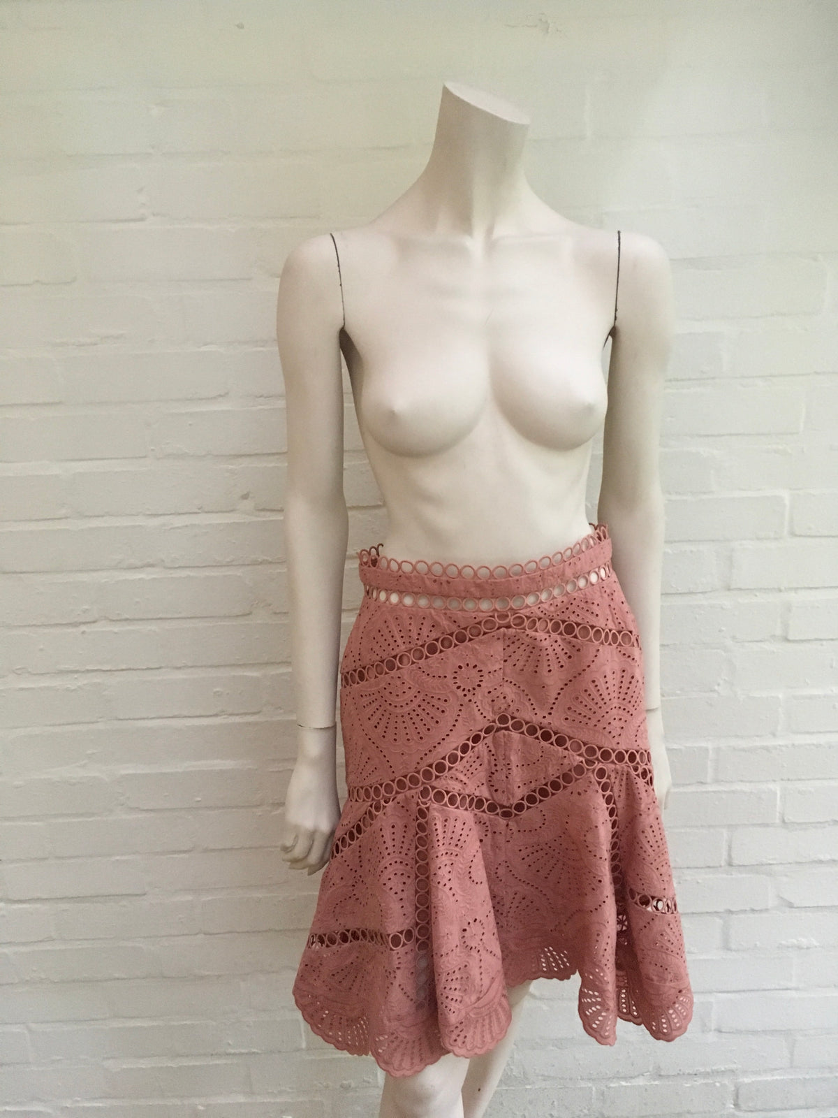 ZIMMERMANN Women's Jasper Fan SKIRT Size AU 2 US 8 UK 12 FR 40 L LARGE Ladies