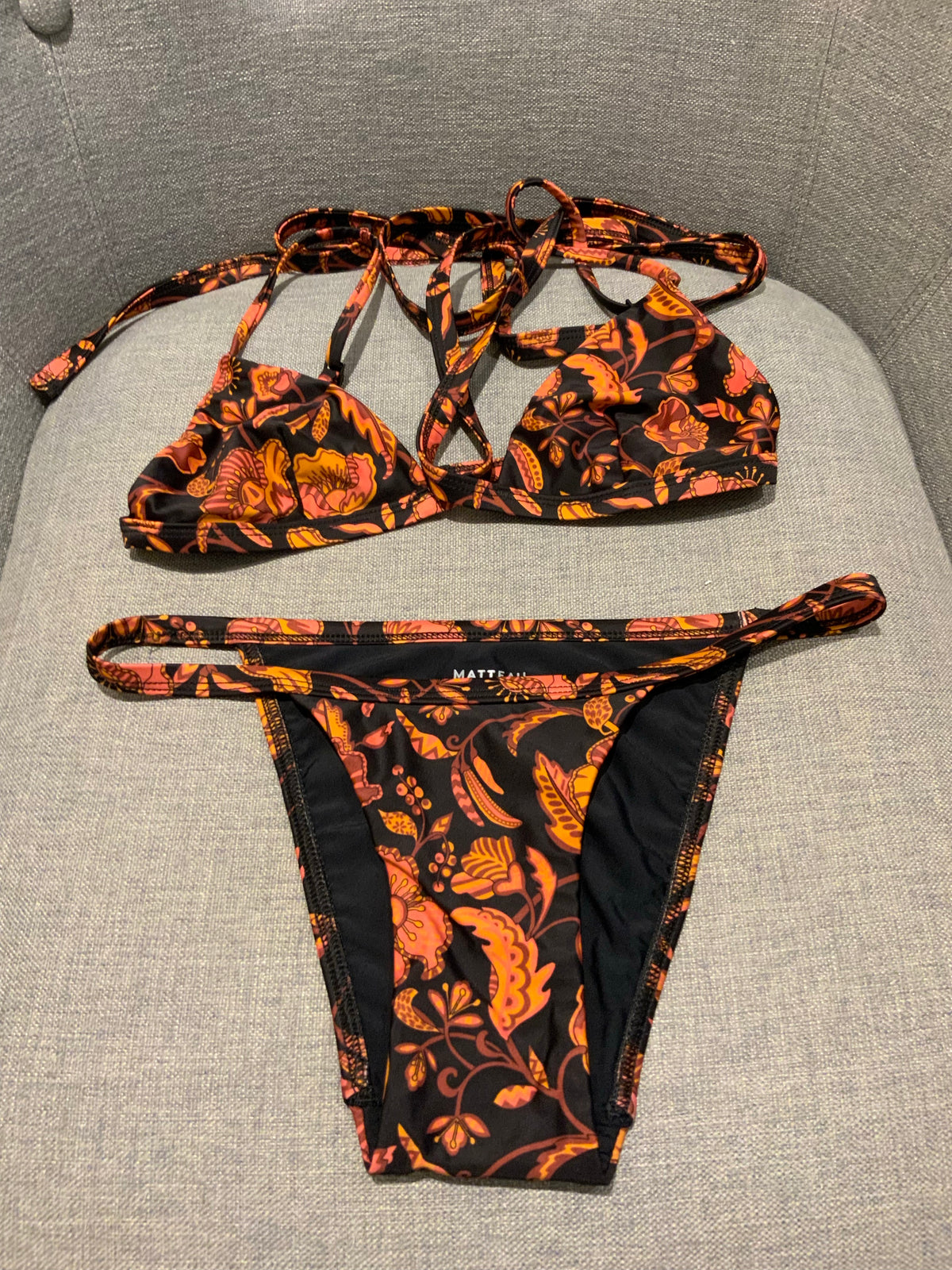 Matteau Hibiscus Matteau Floral bikini set size 1 US 2 EU 34 XS ladies