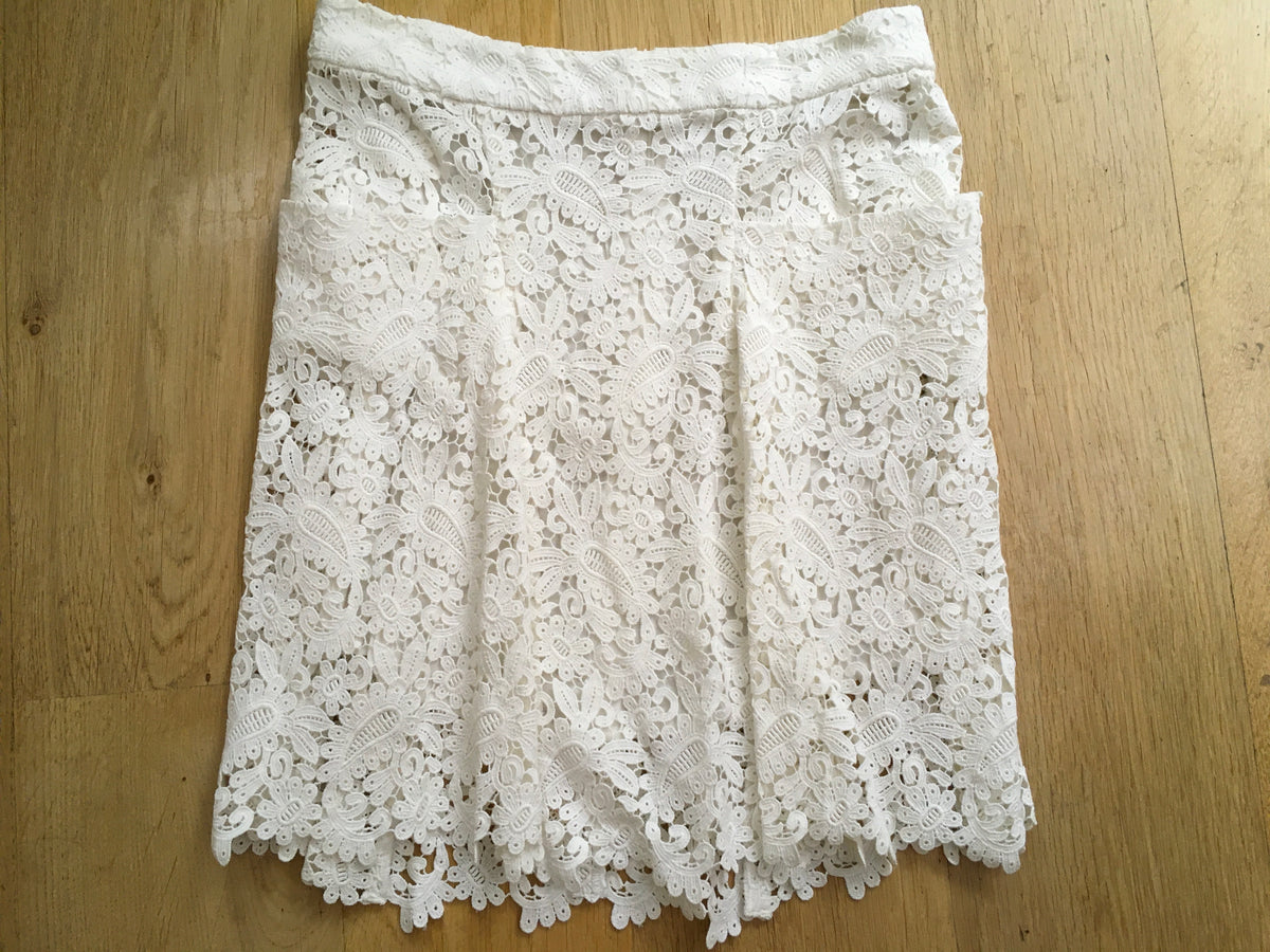 Maje Joelle Cotton-guipure Lace Skirt Size F 38 UK 10 US 6 ladies