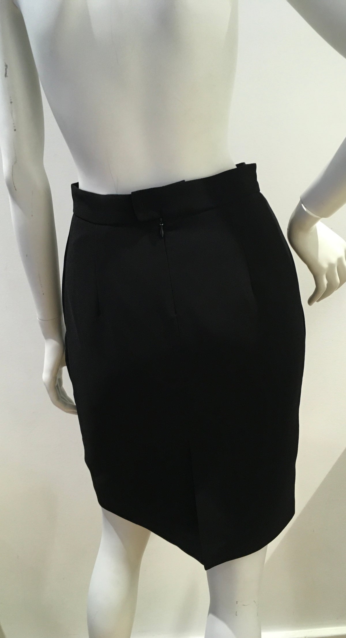 ALPHORRIA BLACK OFFICE SKIRT SIZE 40 UK 10 US 6 ladies