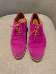 Ralph Lauren Collection Suede Leather Fuchsia Oxfords Shoes Sz8 1/2 UK 5.5 38.5 ladies